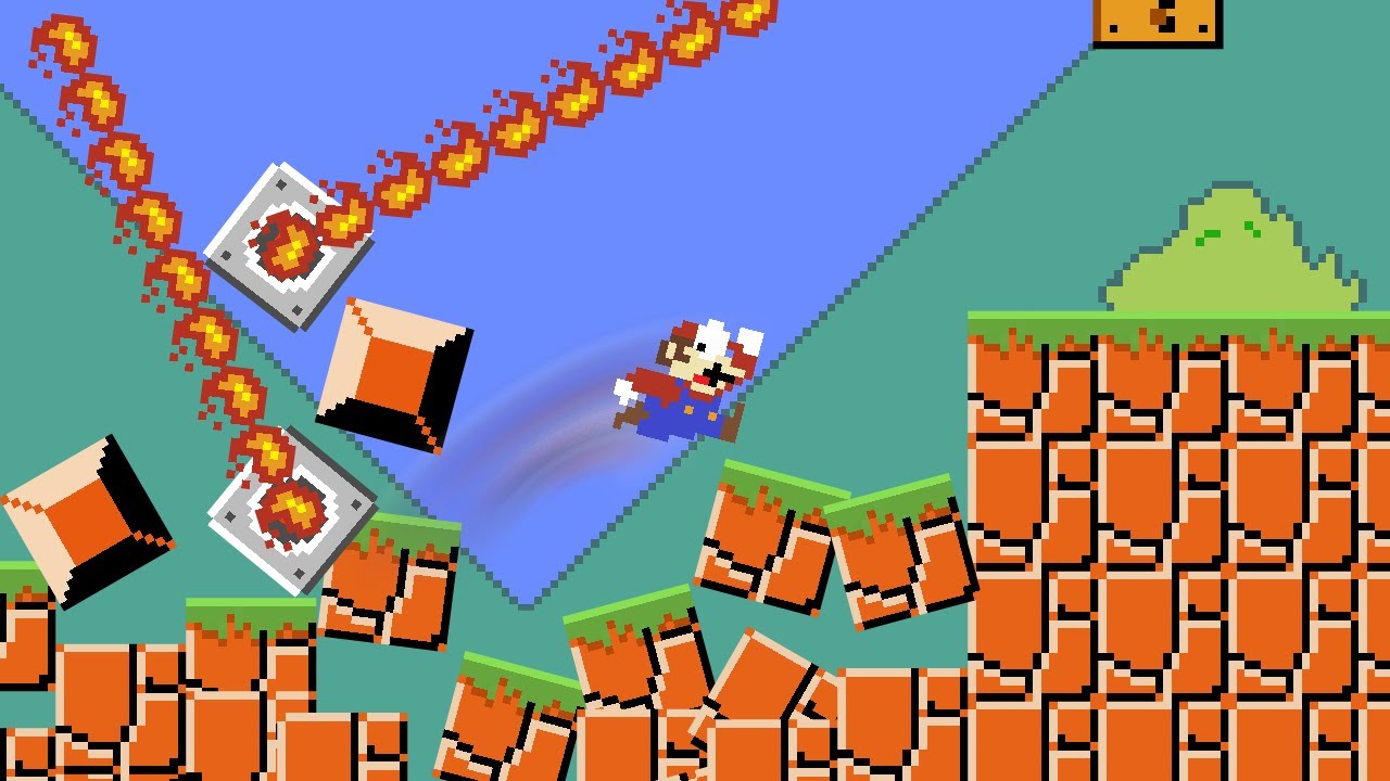 Every time Mario jumps, the Level gets HARDER! Every time Mario jumps, the Level gets HARDER!