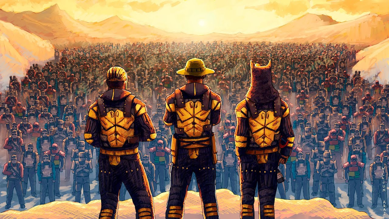 3 Rust Pros vs 1000 players.. 3 Rust Pros vs 1000 players..