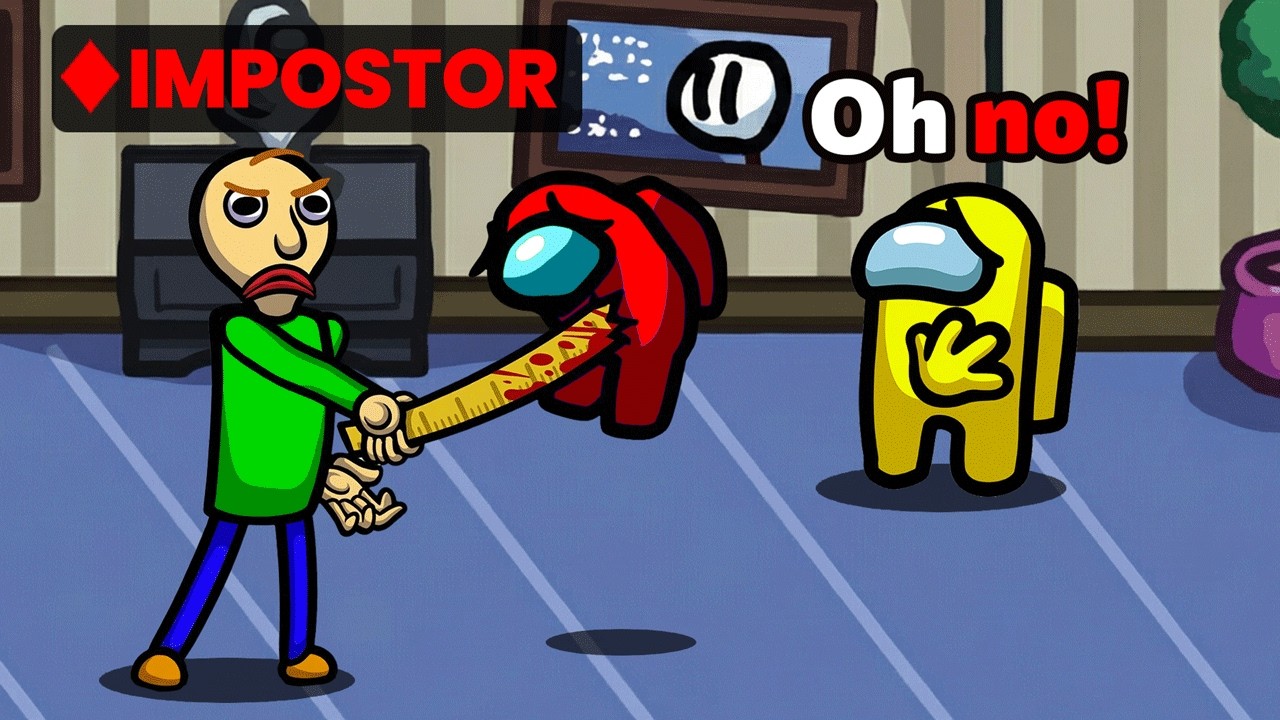 I Added an EVIL BALDI Role in Among Us I Added an EVIL BALDI Role in Among Us