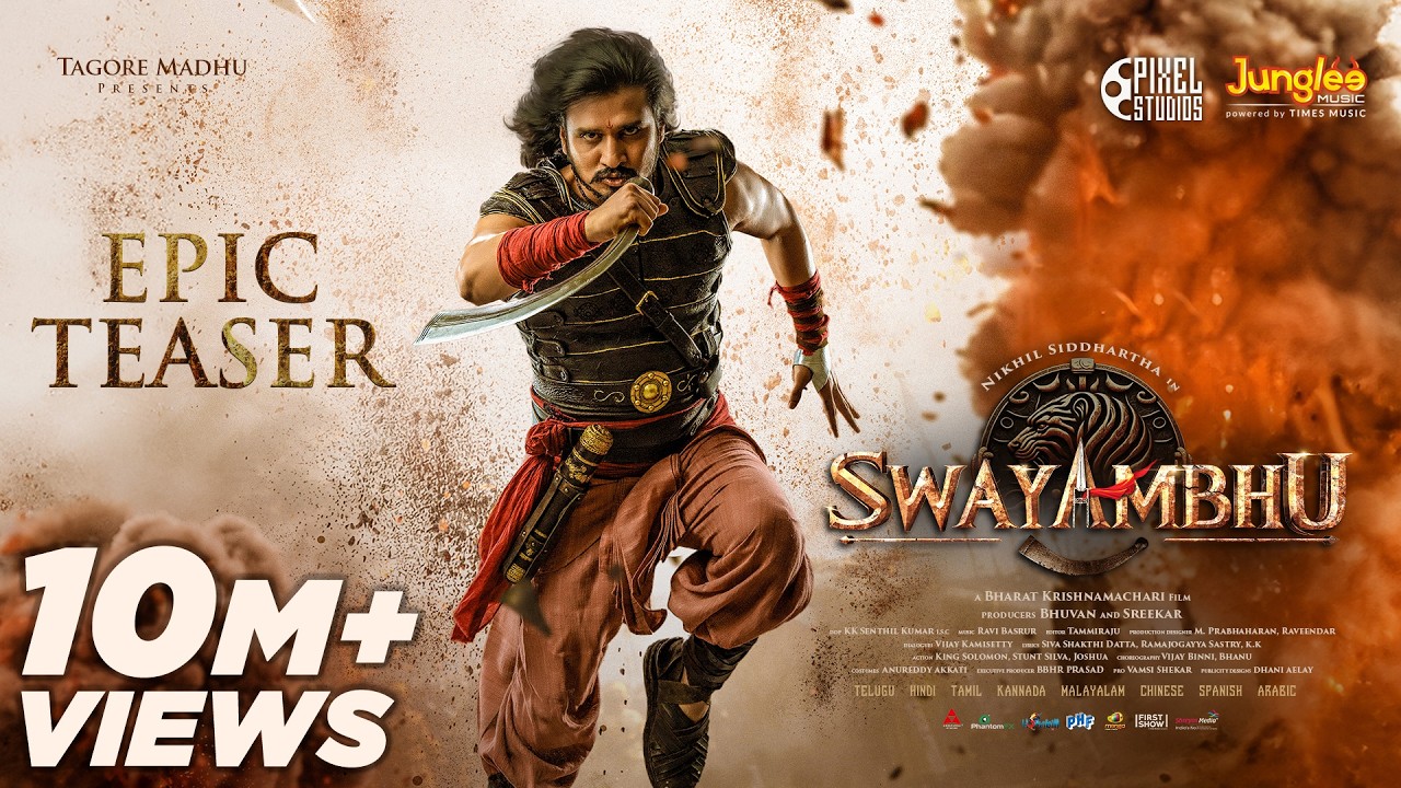 Swayambhu – Epic Teaser (Telugu) | Nikhil Siddhartha | Samyukta | Nabha | Bharat | Ravi Basrur Swayambhu – Epic Teaser (Telugu) | Nikhil Siddhartha | Samyukta | Nabha | Bharat | Ravi Basrur