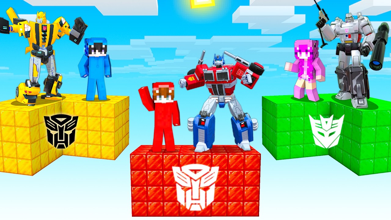 Atrapados en ISLAS de TRANSFORMERS en Minecraft! Atrapados en ISLAS de TRANSFORMERS en Minecraft!