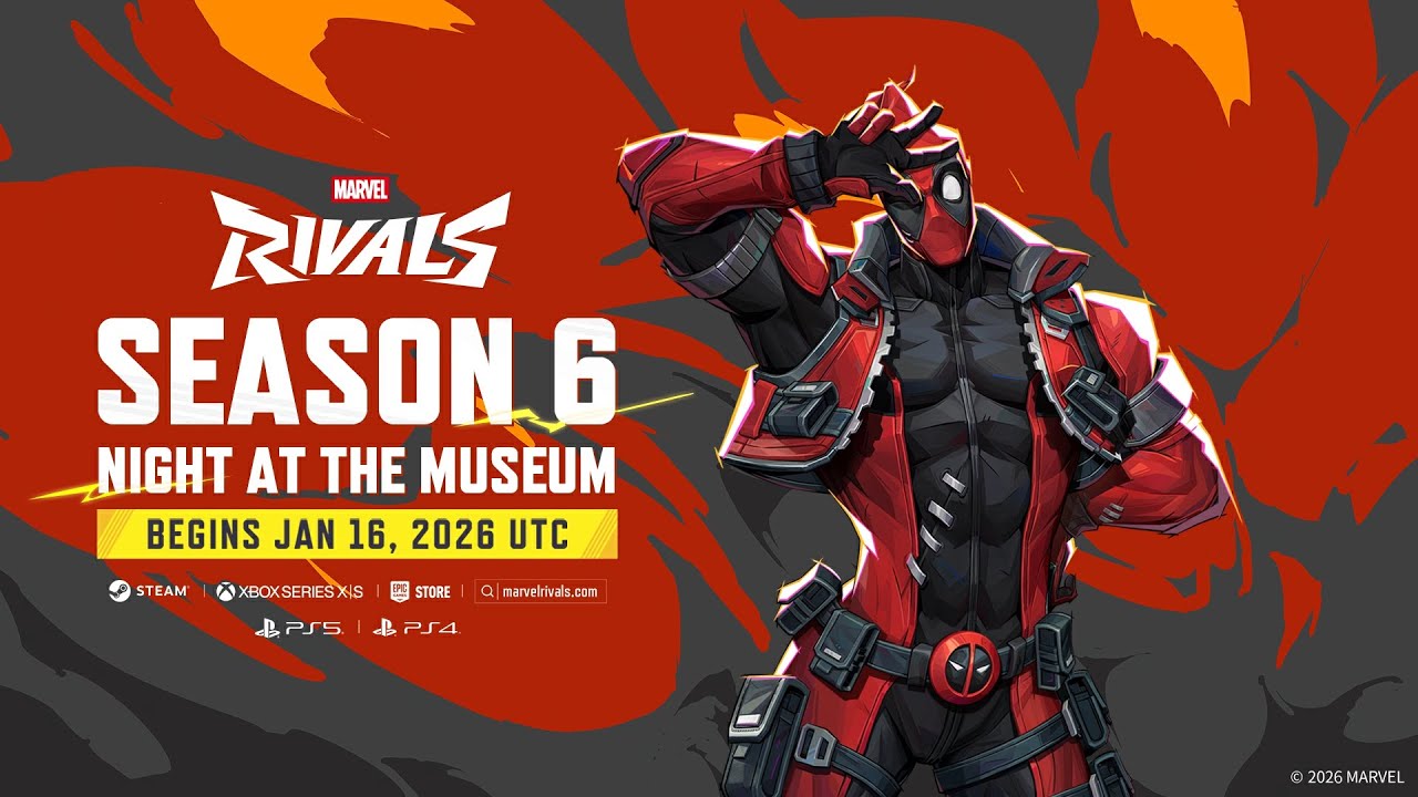 Deadpool is coming to Marvel Rivals on Jan 16 // Season 6: Night at the Museum Official Trailer Deadpool is coming to Marvel Rivals on Jan 16 // Season 6: Night at the Museum Official Trailer