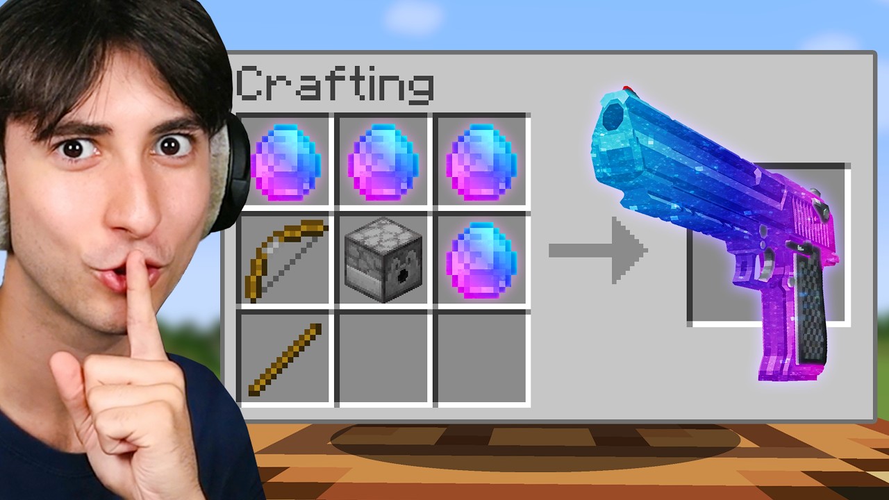 Secretly Crafting a Super Gun in Minecraft Secretly Crafting a Super Gun in Minecraft