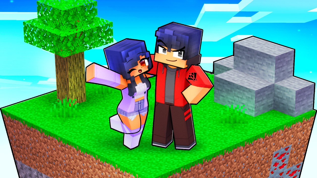 Aphmau & Aaron on ONE CHUNK in Minecraft! Aphmau & Aaron on ONE CHUNK in Minecraft!