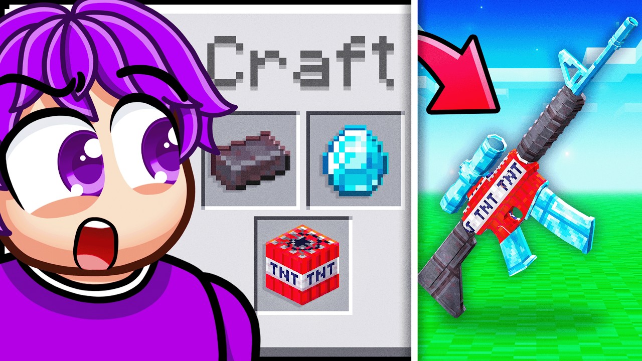 Minecraft But You Can Craft Guns! Minecraft But You Can Craft Guns!