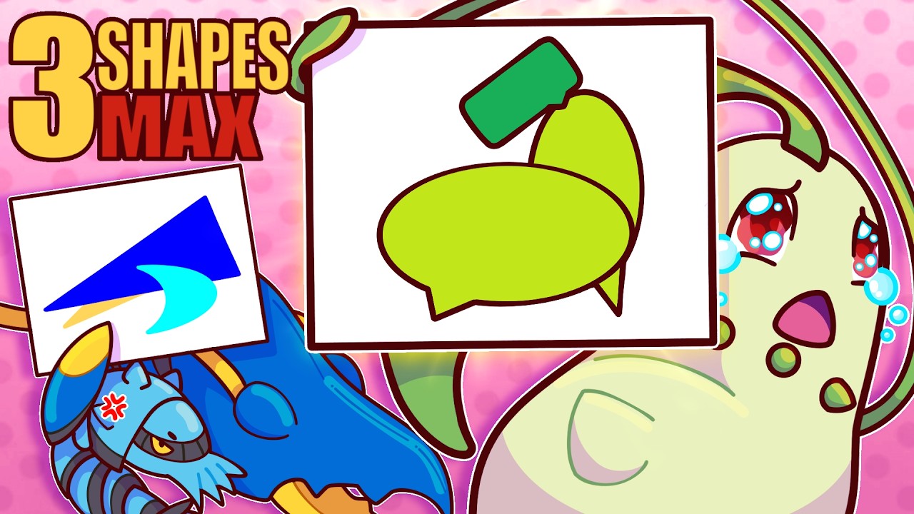 Guess the Pokemon, but you only get THREE shapes Guess the Pokemon, but you only get THREE shapes