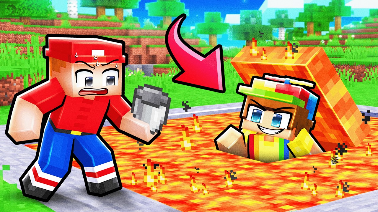 I Built a Secret Base Under Lava to Prank Marty in Minecraft! I Built a Secret Base Under Lava to Prank Marty in Minecraft!