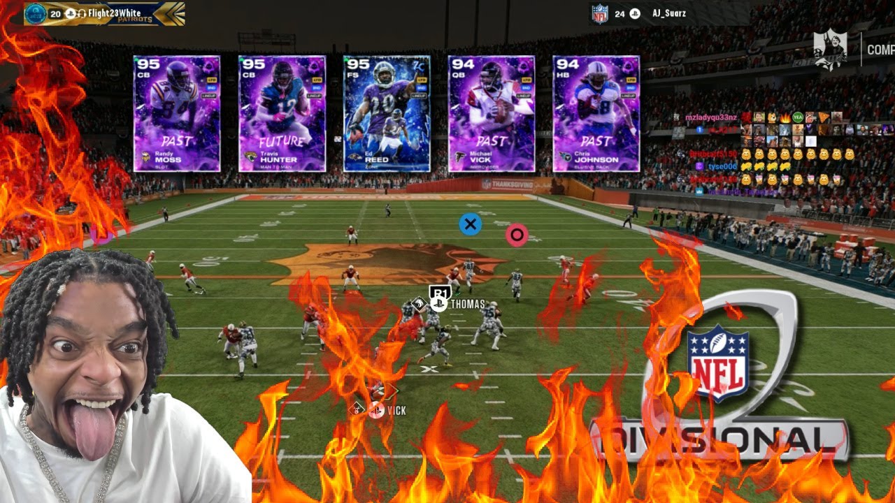 Flight COULDN’T STOP YELLING like a lunatic after NEW K Vick, Moss & Johnson DID THIS IN PLAYOFFS Flight COULDN’T STOP YELLING like a lunatic after NEW K Vick, Moss & Johnson DID THIS IN PLAYOFFS