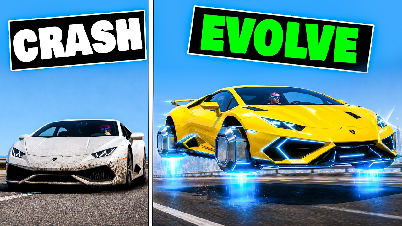 Every Time I Crash, My Lamborghini EVOLVES in GTA 5 Every Time I Crash, My Lamborghini EVOLVES in GTA 5