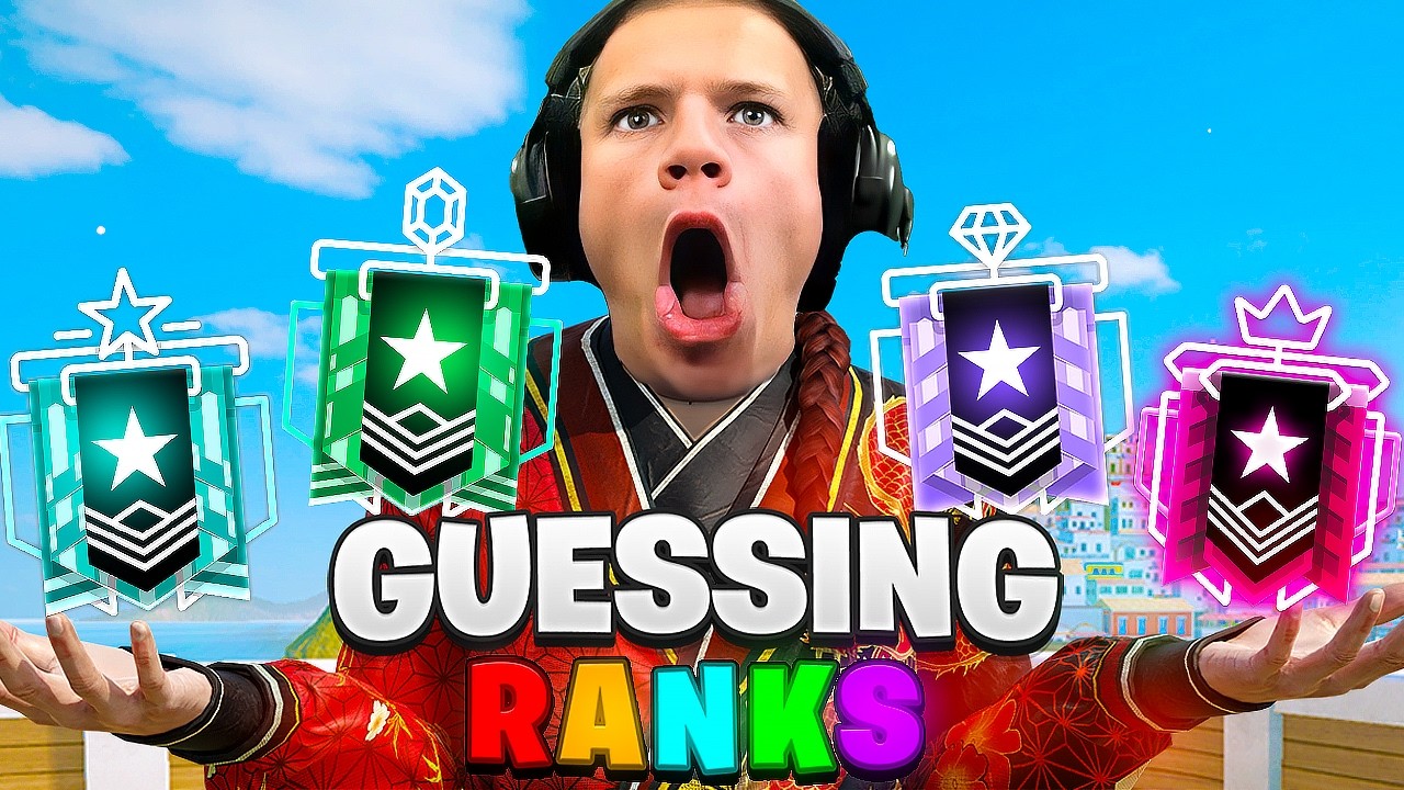 INSANE GUESSING RANKS (Rainbow Six Siege) INSANE GUESSING RANKS (Rainbow Six Siege)