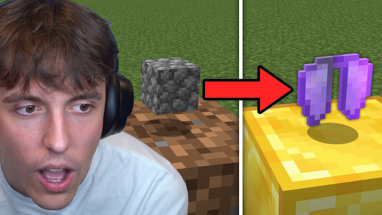 He Turned Cobblestone Into an Elytra He Turned Cobblestone Into an Elytra