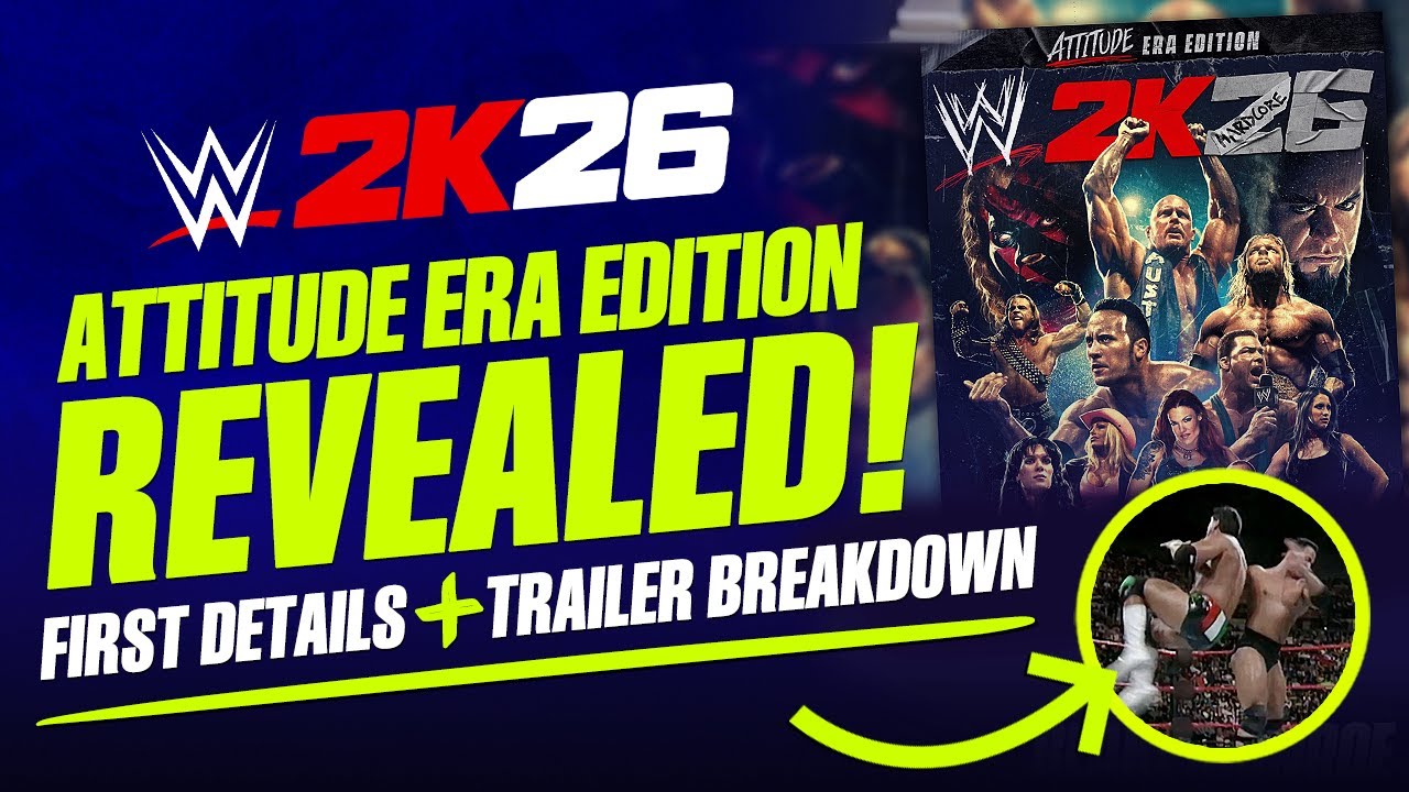 WWE 2K26 Attitude Era Edition: First Details & Trailer Breakdown! WWE 2K26 Attitude Era Edition: First Details & Trailer Breakdown!
