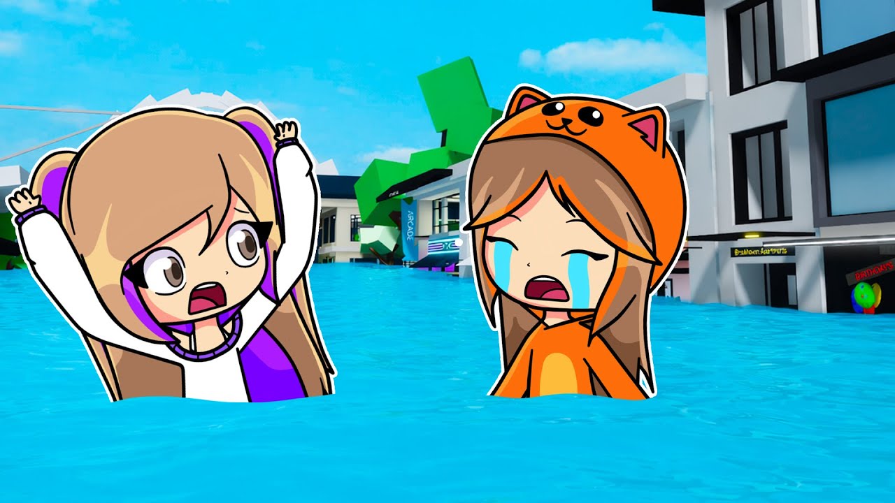 SOBREVIVIMOS a la INUNDACIÓN de BROOKHAVEN con MANDARINA en Roblox SOBREVIVIMOS a la INUNDACIÓN de BROOKHAVEN con MANDARINA en Roblox