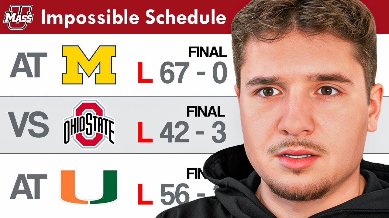 I Played the HARDEST Schedule Ever | UMass Ep 2 I Played the HARDEST Schedule Ever | UMass Ep 2