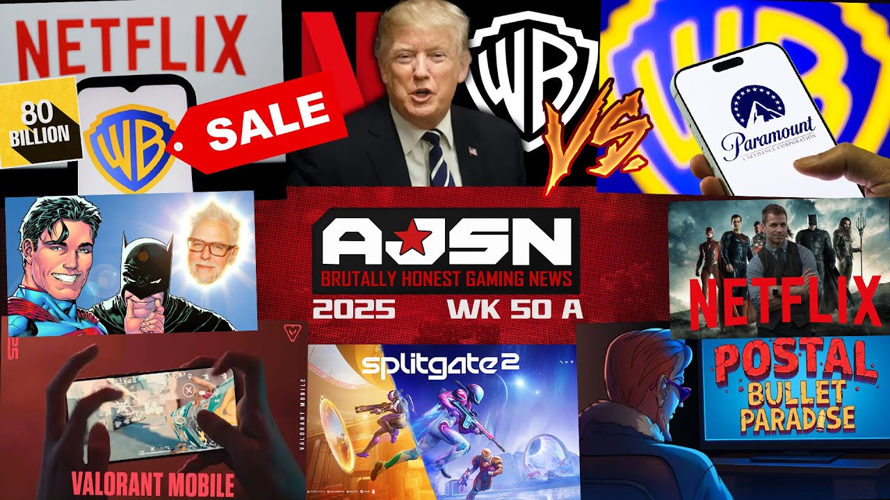AJS News- NETFLIX Buys WARNER BROS & DCU for BILLION!, Paramount Starts HOSTILE Takeover & More! AJS News- NETFLIX Buys WARNER BROS & DCU for BILLION!, Paramount Starts HOSTILE Takeover & More!