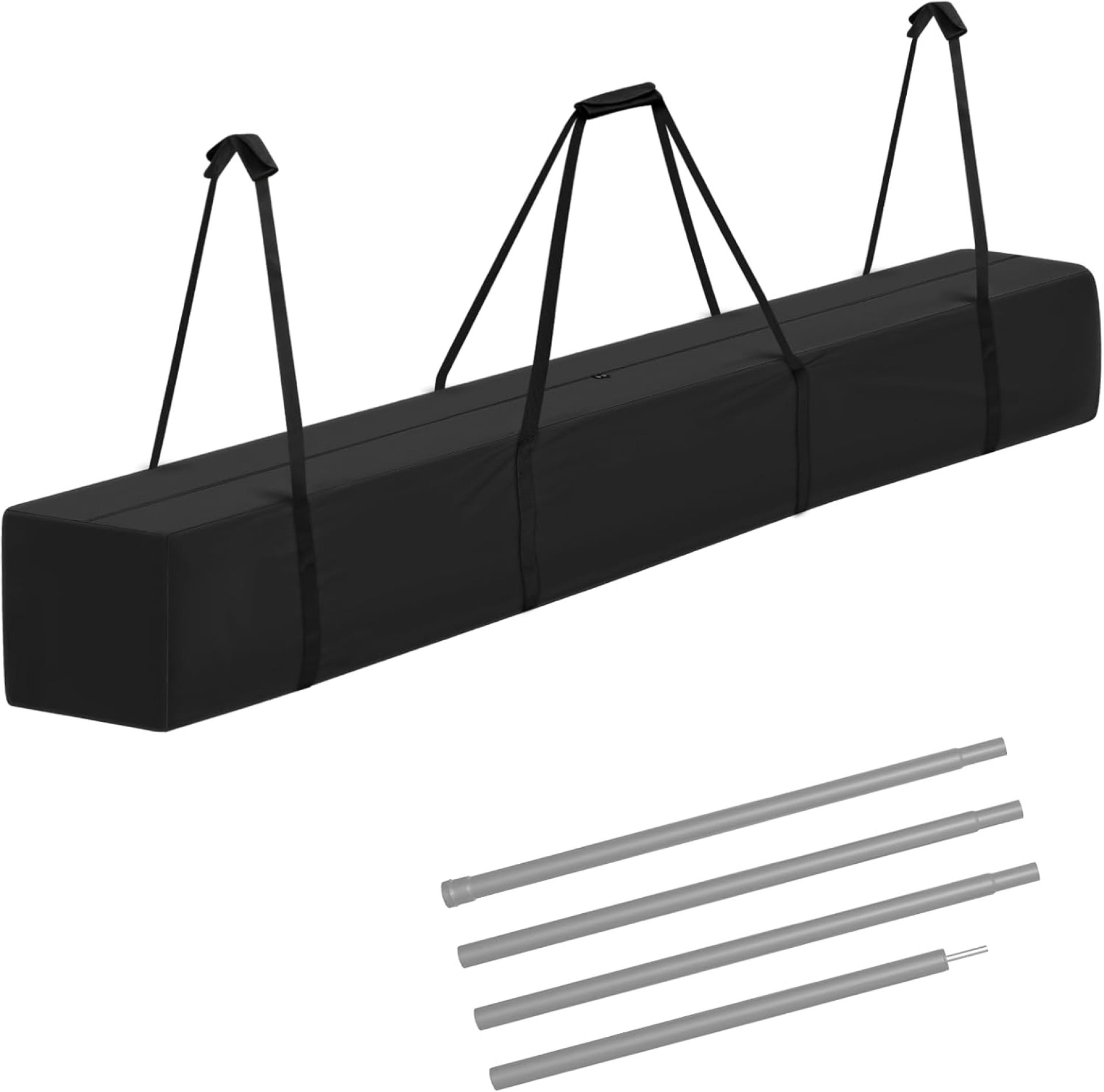 Tent Pole Bag for Party Tent, 600D Oxford Fabric Portable Camping Storage Bag- 83x12x12 in, Black Tent Pole Bag for Party Tent, 600D Oxford Fabric Portable Camping Storage Bag- 83x12x12 in, Black