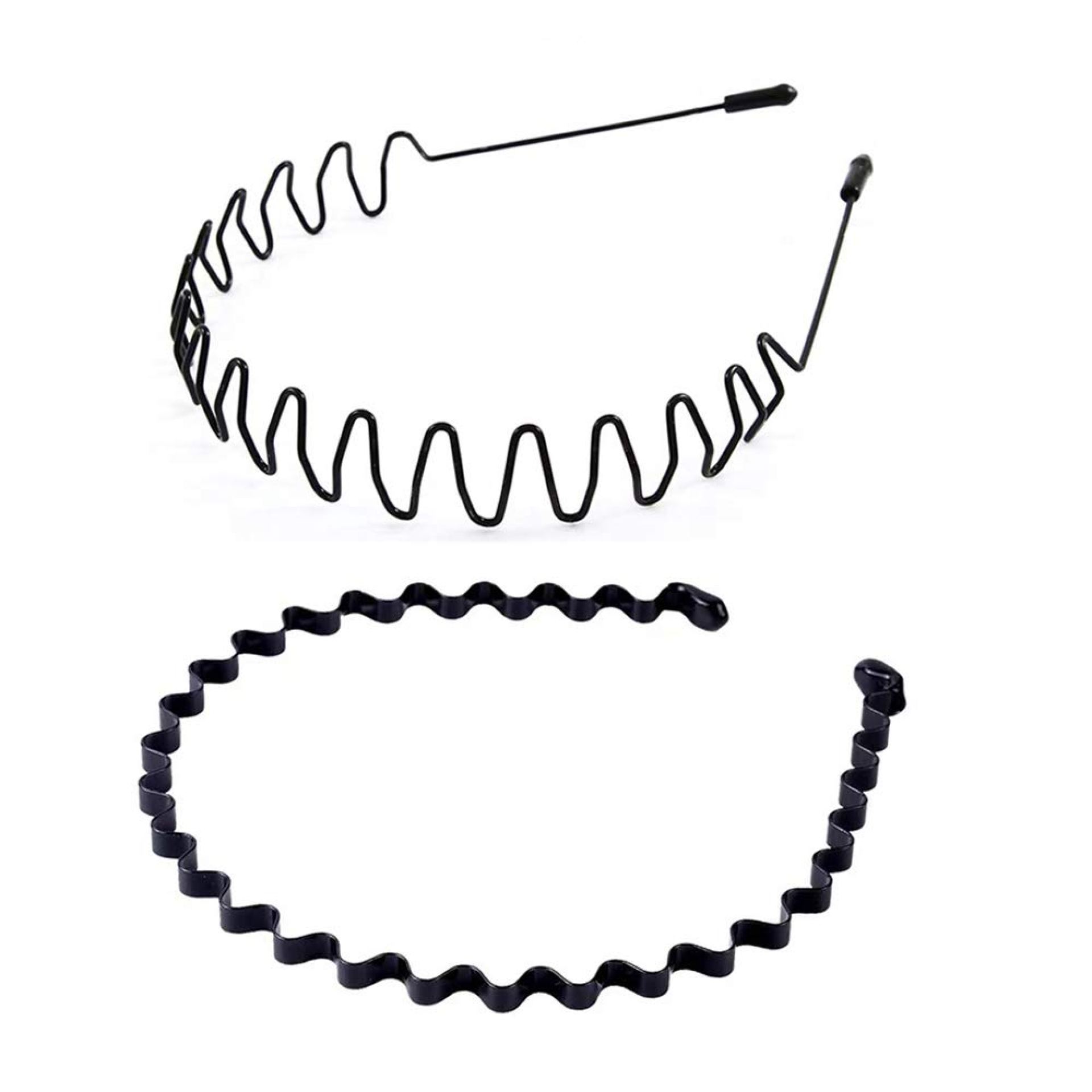 Metal Hair Bands for Men Women’s – Multi-Use Headbands Unisex Black Spring Wavy Hair Hoop Band Fashion Headband Headwear Accessories for Sports, Outdoor, Yoga Metal Hair Bands for Men Women’s – Multi-Use Headbands Unisex Black Spring Wavy Hair Hoop Band Fashion Headband Headwear Accessories for Sports, Outdoor, Yoga