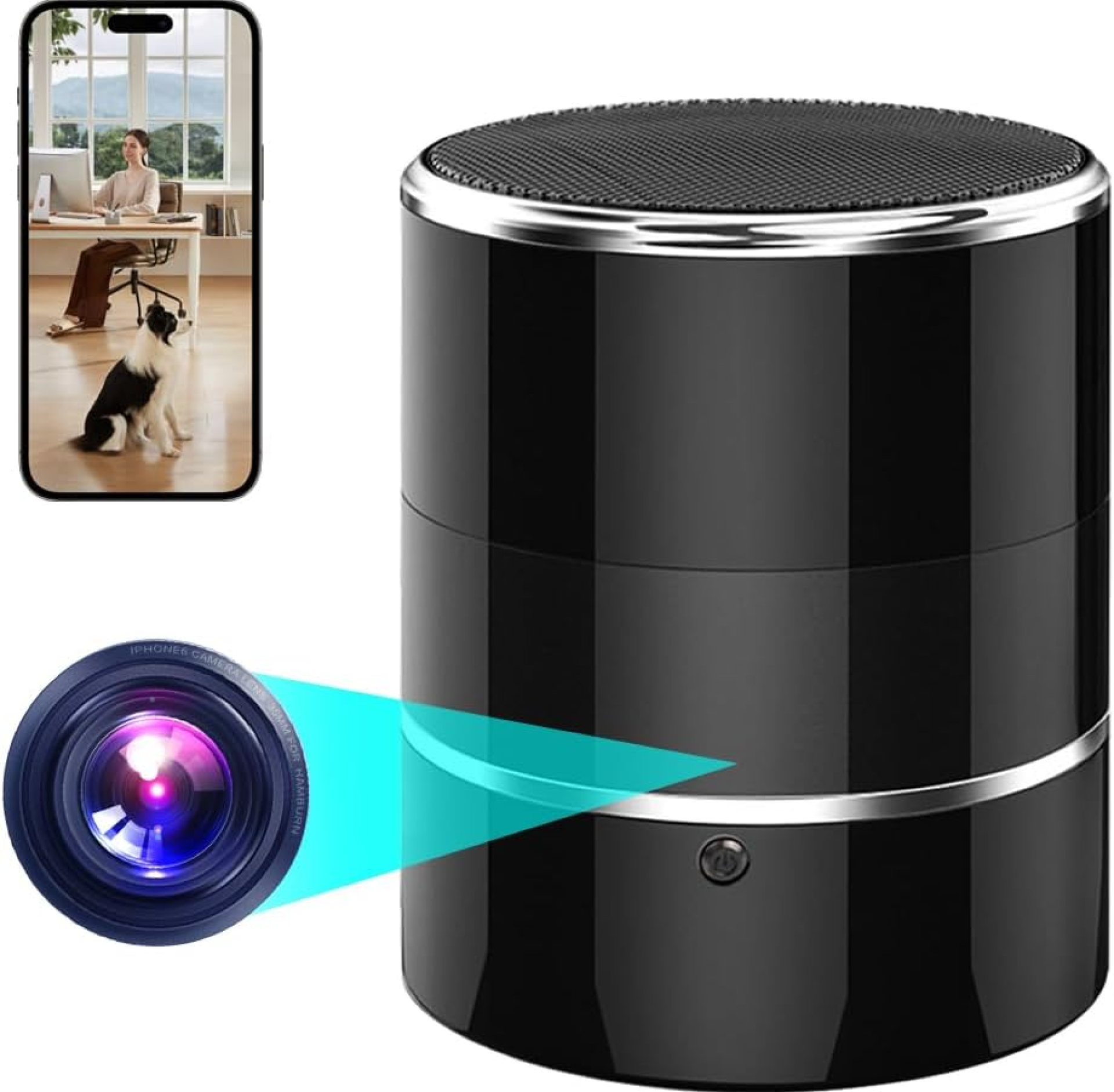 Security WiFi Camera in Bluetooth Speaker with 240° Viewing Angle,Wireless Security Cameras,Nanny Cams Phone App,Hd 1080P,Motion Activated for Home Offices Store(2.4G /5G) Security WiFi Camera in Bluetooth Speaker with 240° Viewing Angle,Wireless Security Cameras,Nanny Cams Phone App,Hd 1080P,Motion Activated for Home Offices Store(2.4G /5G)