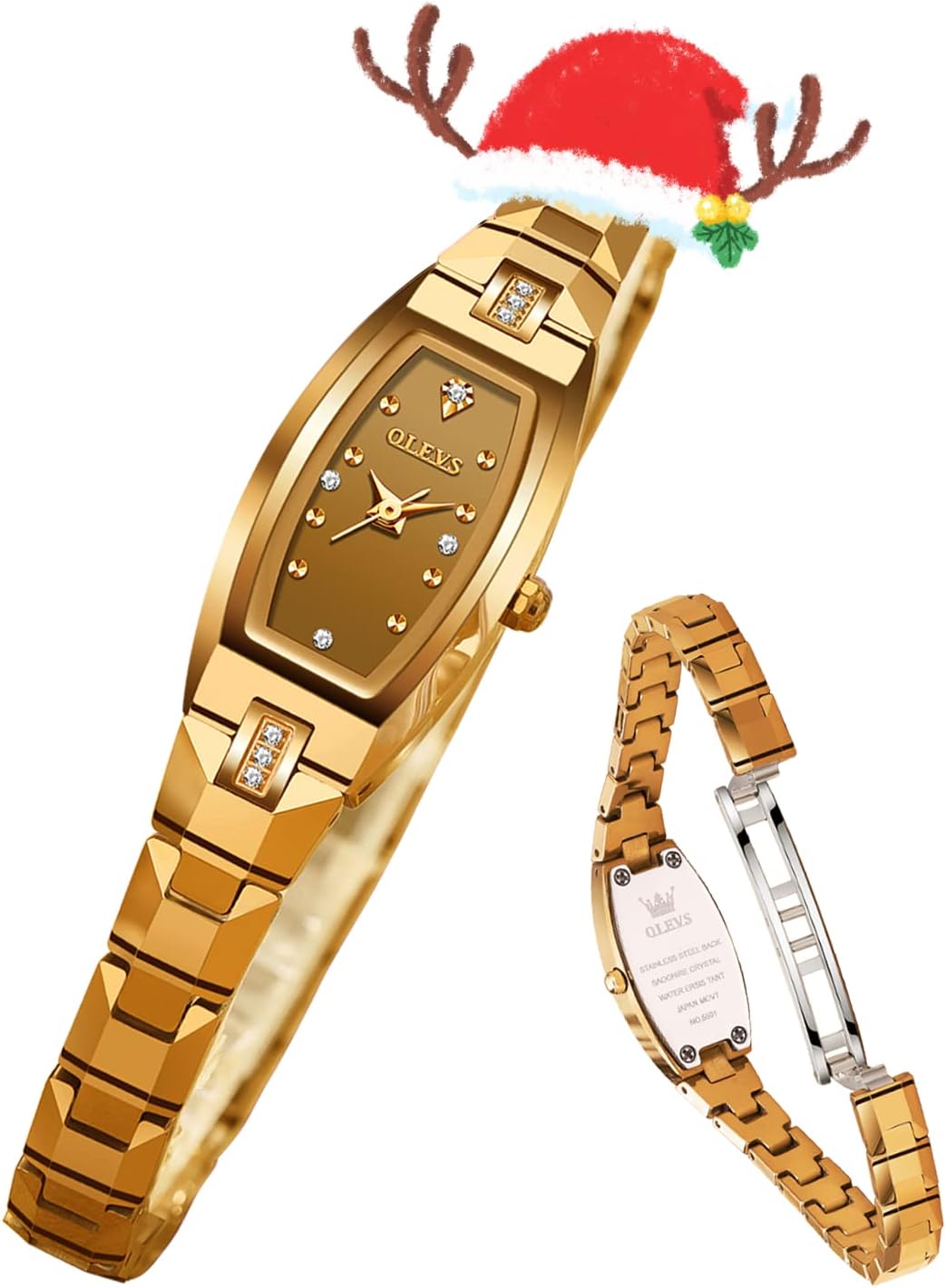 OLEVS Ladies Watch Rose Gold Ceramic Designer Elegant Note Fashion Luxury 3ATM Date Waterproof Luminous Green Valentine’s Day Present Quartz OLEVS Ladies Watch Rose Gold Ceramic Designer Elegant Note Fashion Luxury 3ATM Date Waterproof Luminous Green Valentine’s Day Present Quartz