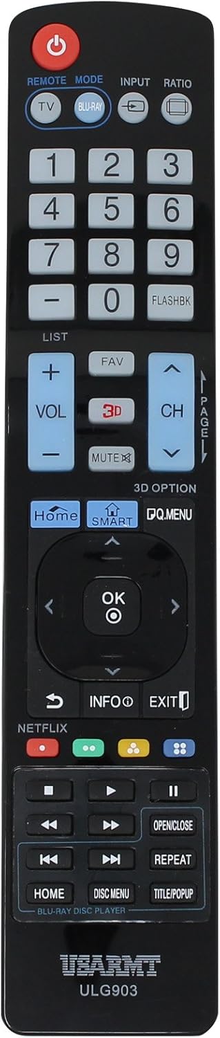 Replacement 50LN5700-UH TV Remote Control for LG TV – Compatible with AGF76692608 LG TV Remote Control Replacement 50LN5700-UH TV Remote Control for LG TV – Compatible with AGF76692608 LG TV Remote Control