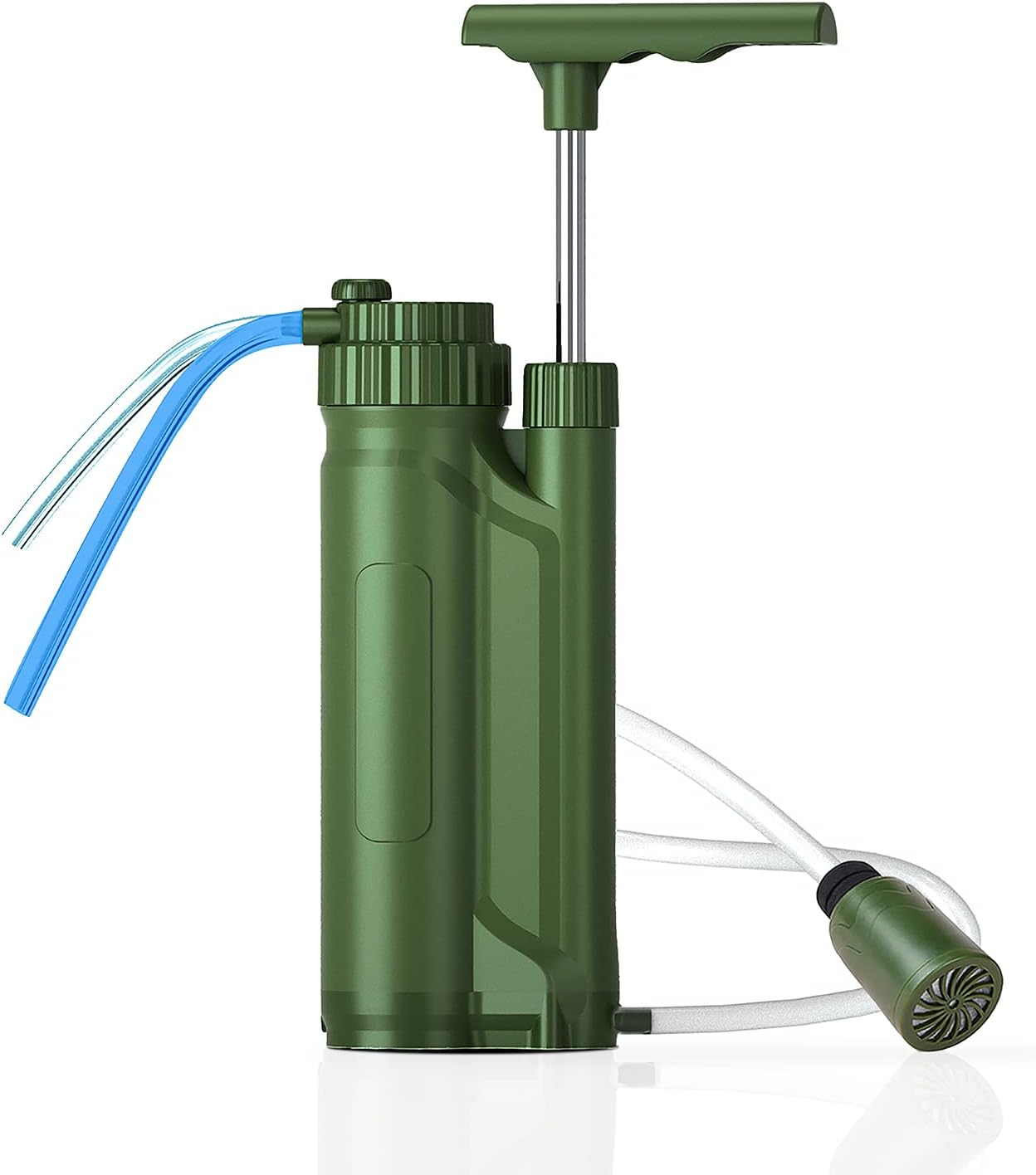 HXBER Portable Reverse Osmosis Water Filter Pump Outdoor Water Purification System Survial Gear for Camping Hiking Travel Emergency Preparedness HXBER Portable Reverse Osmosis Water Filter Pump Outdoor Water Purification System Survial Gear for Camping Hiking Travel Emergency Preparedness