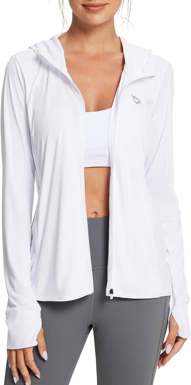 baleaf Women’s UPF 50+ Sun Protection Shirts SPF Jacket UV Cooling Hoodie Long Sleeve Summer Clothing for Outdoor Hiking baleaf Women’s UPF 50+ Sun Protection Shirts SPF Jacket UV Cooling Hoodie Long Sleeve Summer Clothing for Outdoor Hiking