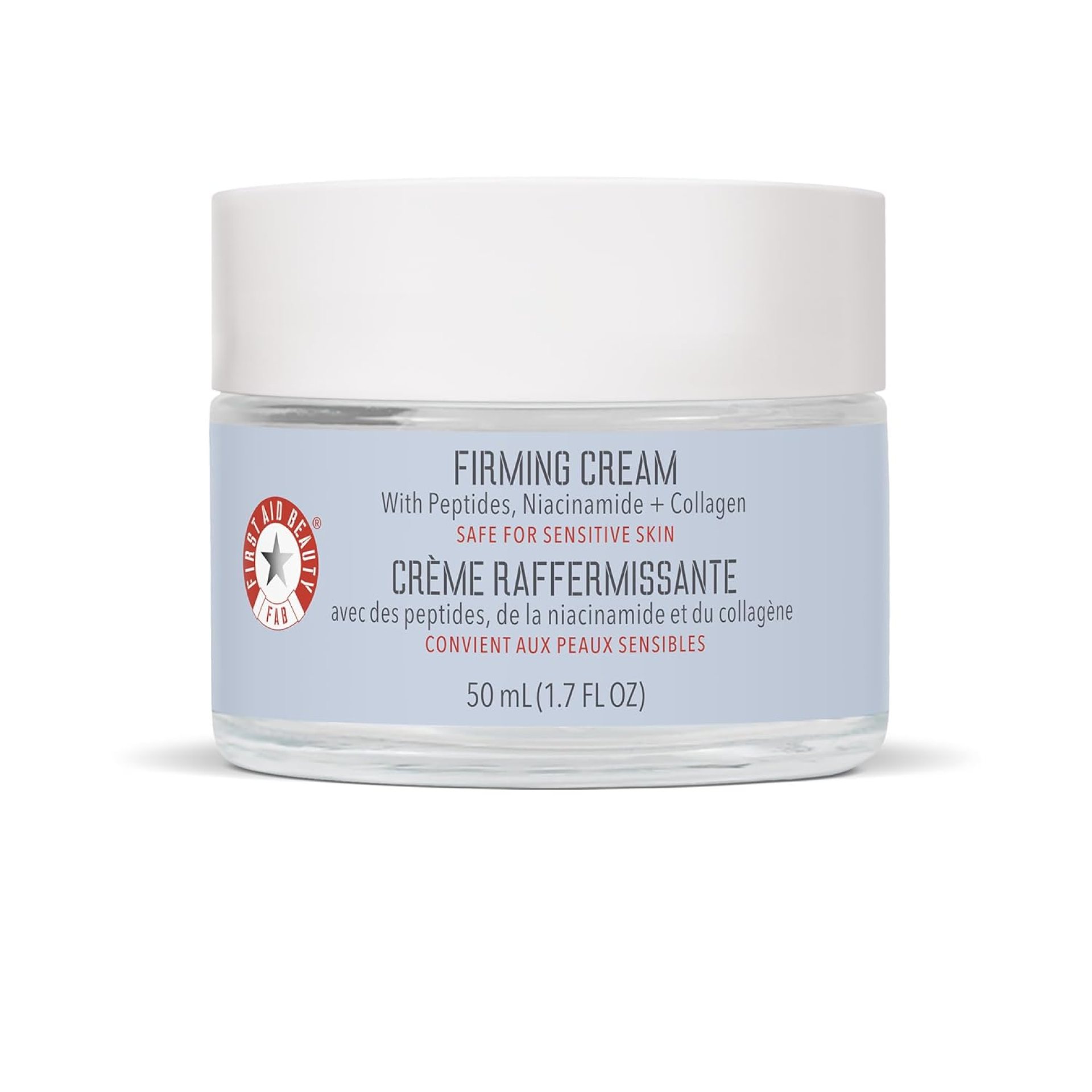 First Aid Beauty Firming Collagen Cream with Collagen, Peptides and Niacinamide – Day + Night Anti-Aging Face Moisturizer – 1.7 fl oz First Aid Beauty Firming Collagen Cream with Collagen, Peptides and Niacinamide – Day + Night Anti-Aging Face Moisturizer – 1.7 fl oz