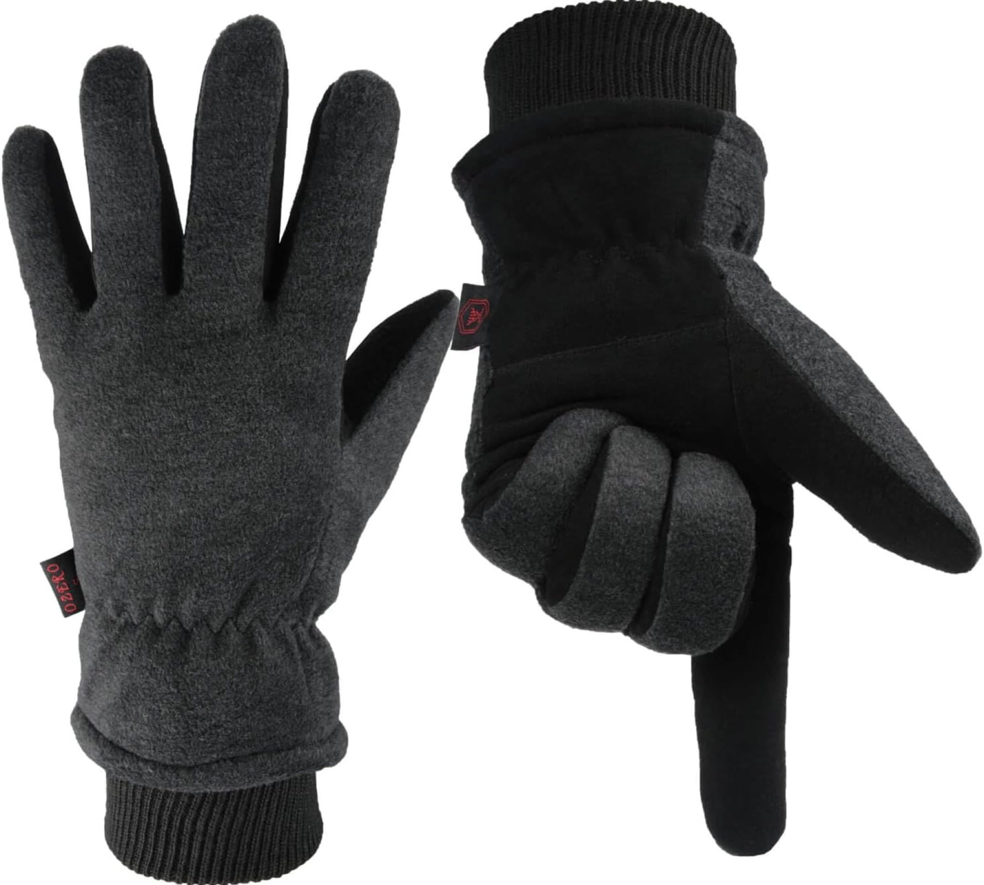 OZERO Men & Women Winter Gloves -30°F Deerskin Leather Water-resistant Windproof Cold Weather Glove for Driving Hiking OZERO Men & Women Winter Gloves -30°F Deerskin Leather Water-resistant Windproof Cold Weather Glove for Driving Hiking