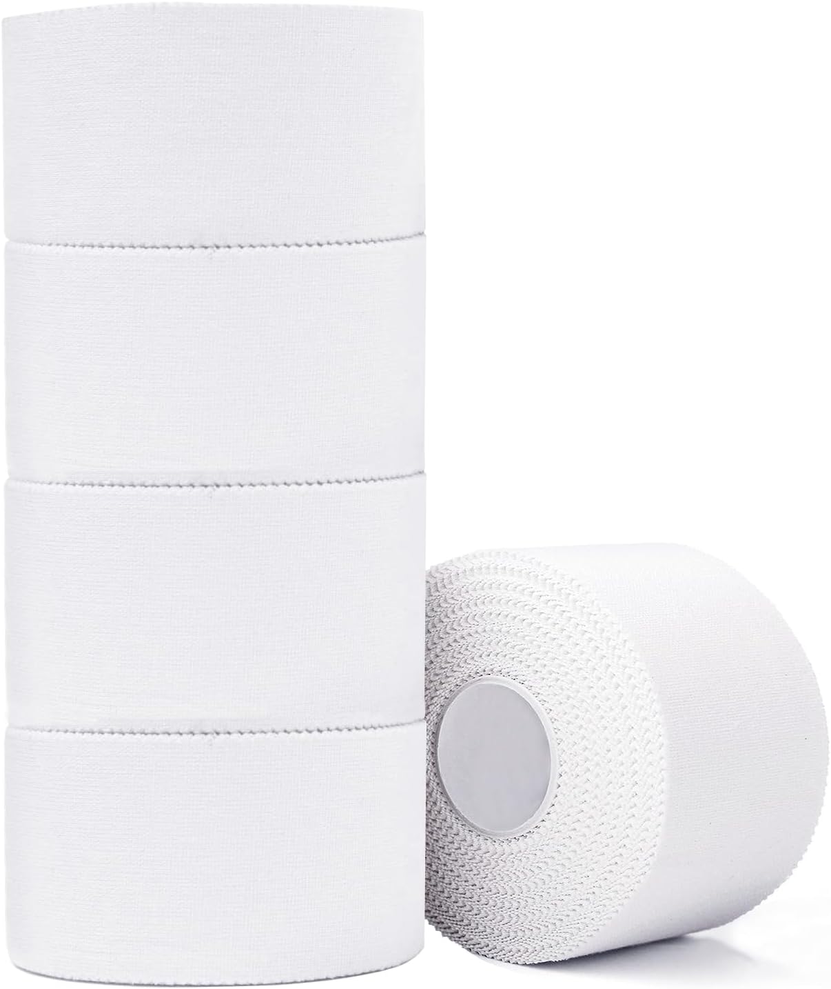 Athletic Tape,5 Pack White Sports Tape,Very Strong No Sticky Residue Wrist Ankle Tape for Gymnastics Boxing Lacrosse Climbing Hockey Bat Injuries Medical (1.5 Inches) Athletic Tape,5 Pack White Sports Tape,Very Strong No Sticky Residue Wrist Ankle Tape for Gymnastics Boxing Lacrosse Climbing Hockey Bat Injuries Medical (1.5 Inches)