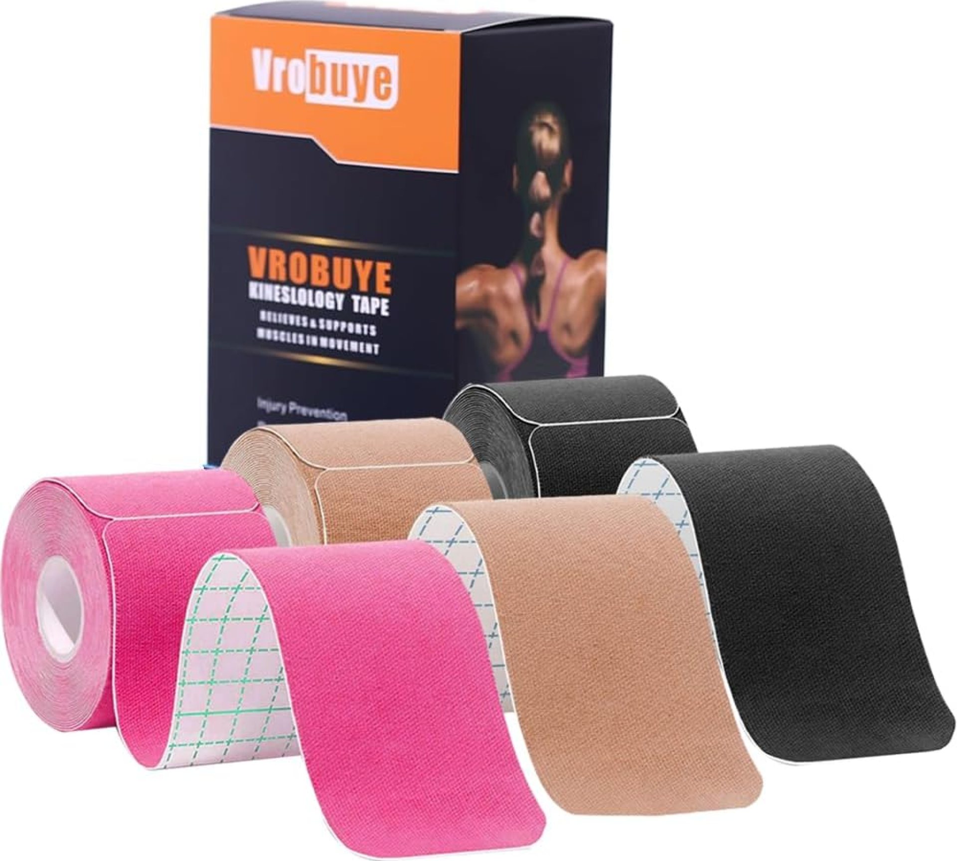 Kinesiology Tape Pro 3 Rolls, Waterproof Breathable Latex Free Tape, 10 inches Precut, 60 Precut Strips Strips for Knee Pain, Elbow, Shoulder Muscle & Joint Support (Mix) Kinesiology Tape Pro 3 Rolls, Waterproof Breathable Latex Free Tape, 10 inches Precut, 60 Precut Strips Strips for Knee Pain, Elbow, Shoulder Muscle & Joint Support (Mix)