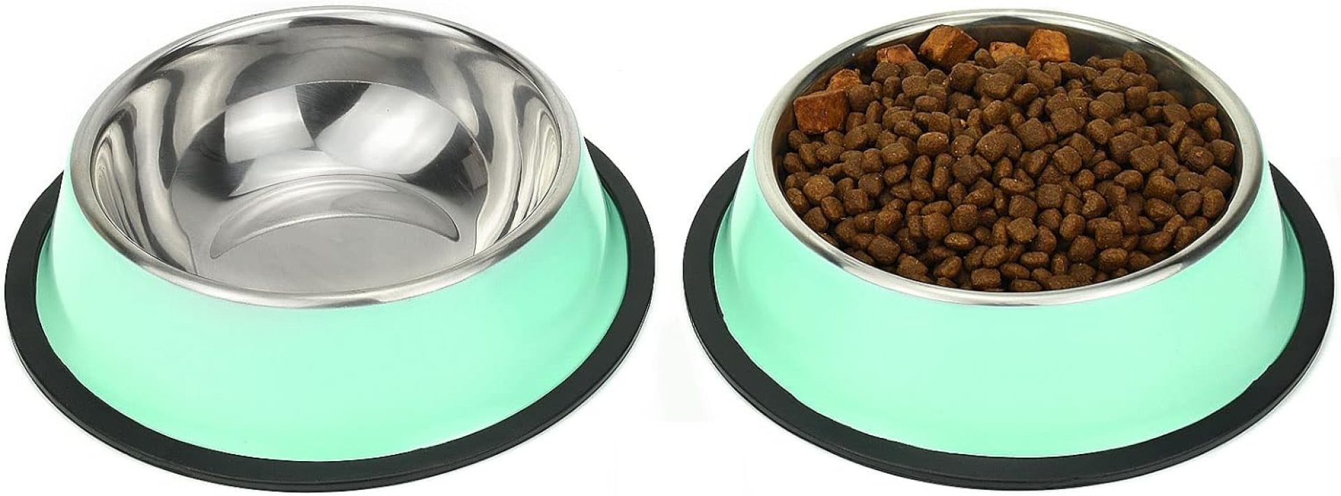Stainless Steel Dog Bowls, Food and Water Non Slip Anti Skid Stackable Pet Puppy Dishes for Small, Medium and Large Dogs (2 Pack) Stainless Steel Dog Bowls, Food and Water Non Slip Anti Skid Stackable Pet Puppy Dishes for Small, Medium and Large Dogs (2 Pack)
