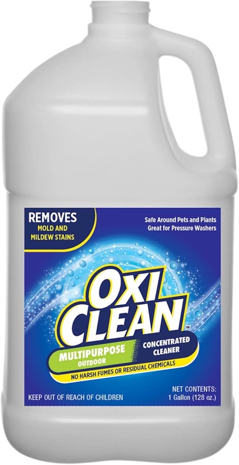 OxiClean – Outdoor Multipurpose Concentrated Cleaner – Cleaning Supplies – Cleaning Products – Cleaner for Concrete, Vinyl, Grill, Patio Furniture – Degreaser for Cement and Brick OxiClean – Outdoor Multipurpose Concentrated Cleaner – Cleaning Supplies – Cleaning Products – Cleaner for Concrete, Vinyl, Grill, Patio Furniture – Degreaser for Cement and Brick