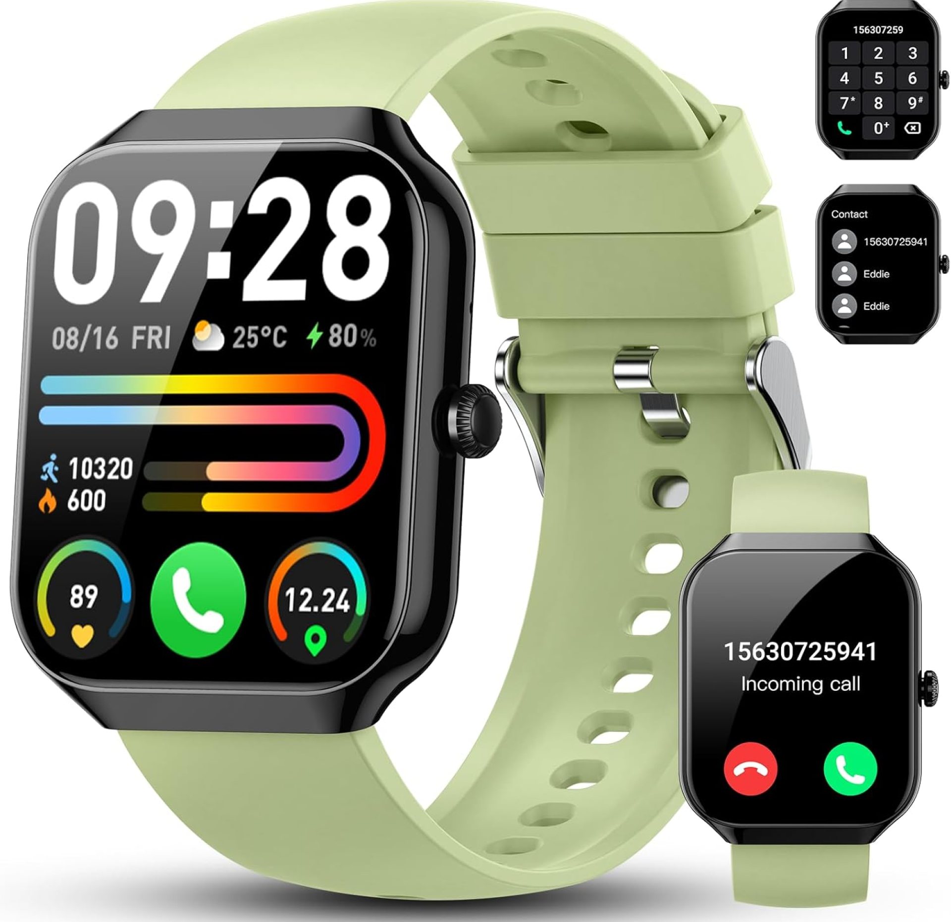 Smart Watch for Men Women(Answer/Make Call), 1.96″ Fitness Watch IP68 Waterproof Activity Tracker with 110+ Sport Modes/Heart Rate/Pedometer, Fitness Watch for Android iOS Smart Watch for Men Women(Answer/Make Call), 1.96″ Fitness Watch IP68 Waterproof Activity Tracker with 110+ Sport Modes/Heart Rate/Pedometer, Fitness Watch for Android iOS