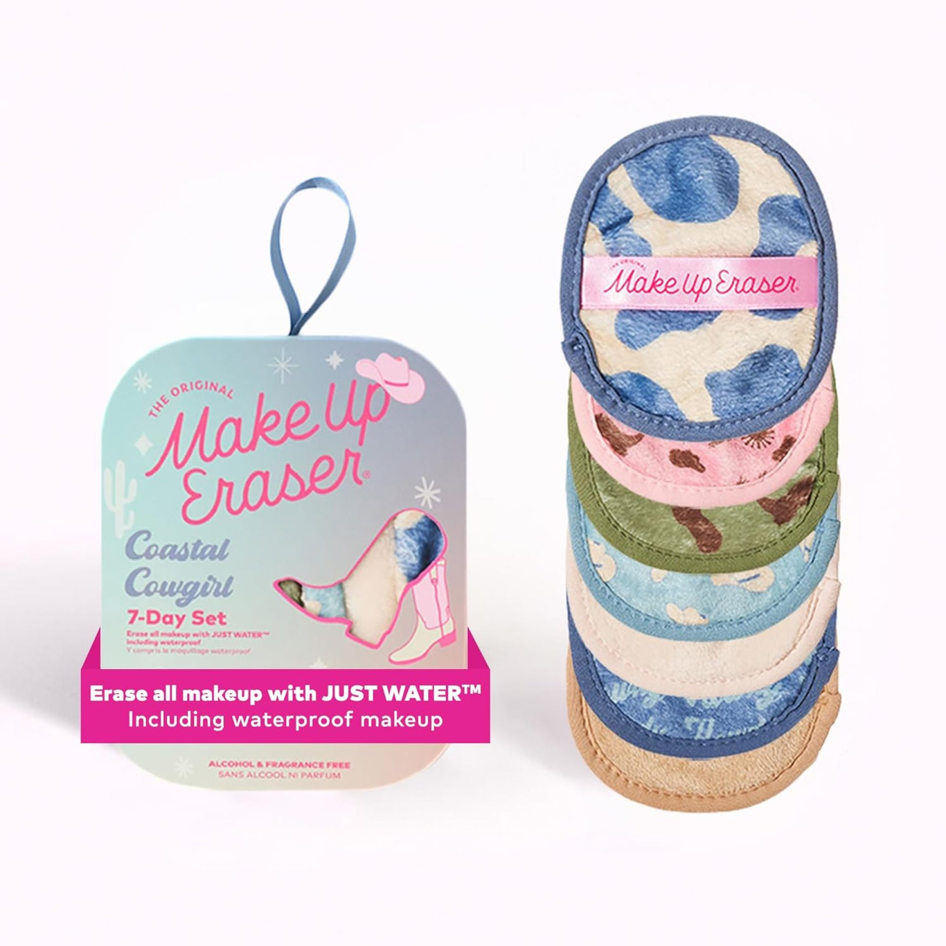 Makeup Eraser The Original, 7-Day Set, Erase All Makeup with Just Water, Including Waterproof Mascara, Eyeliner, Foundation, Lipstick, Sunscreen, and More! Makeup Eraser The Original, 7-Day Set, Erase All Makeup with Just Water, Including Waterproof Mascara, Eyeliner, Foundation, Lipstick, Sunscreen, and More!