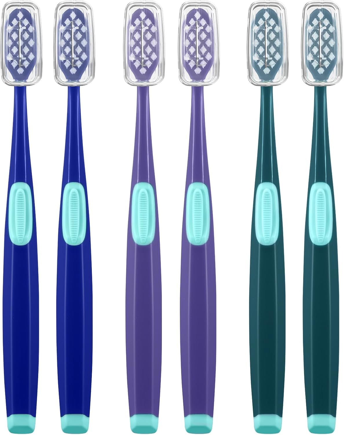 Extra Soft Toothbrushes for Adults, Ultra Soft Toothbrushes with Covers, 10000 Micro Nano Bristles, for Sensitive Teeth, Gum Recession and Elderly, Travel (Wide Head, 6 Count) Extra Soft Toothbrushes for Adults, Ultra Soft Toothbrushes with Covers, 10000 Micro Nano Bristles, for Sensitive Teeth, Gum Recession and Elderly, Travel (Wide Head, 6 Count)