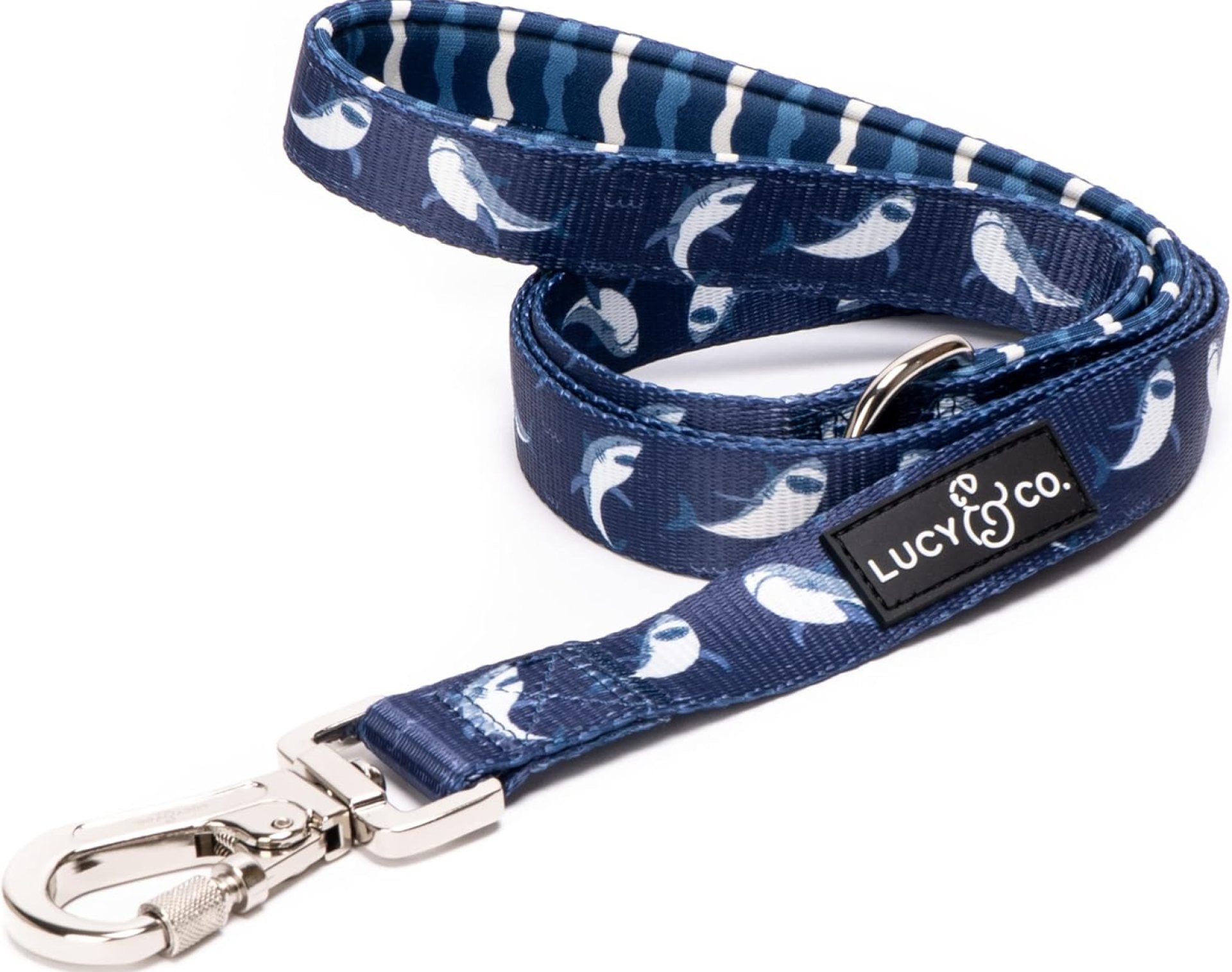 Lucy & Co. 5 Foot Designer Dog Leash – Puppy Leash – Pet Accessories & Supplies (Shark Attack, Small) Lucy & Co. 5 Foot Designer Dog Leash – Puppy Leash – Pet Accessories & Supplies (Shark Attack, Small)