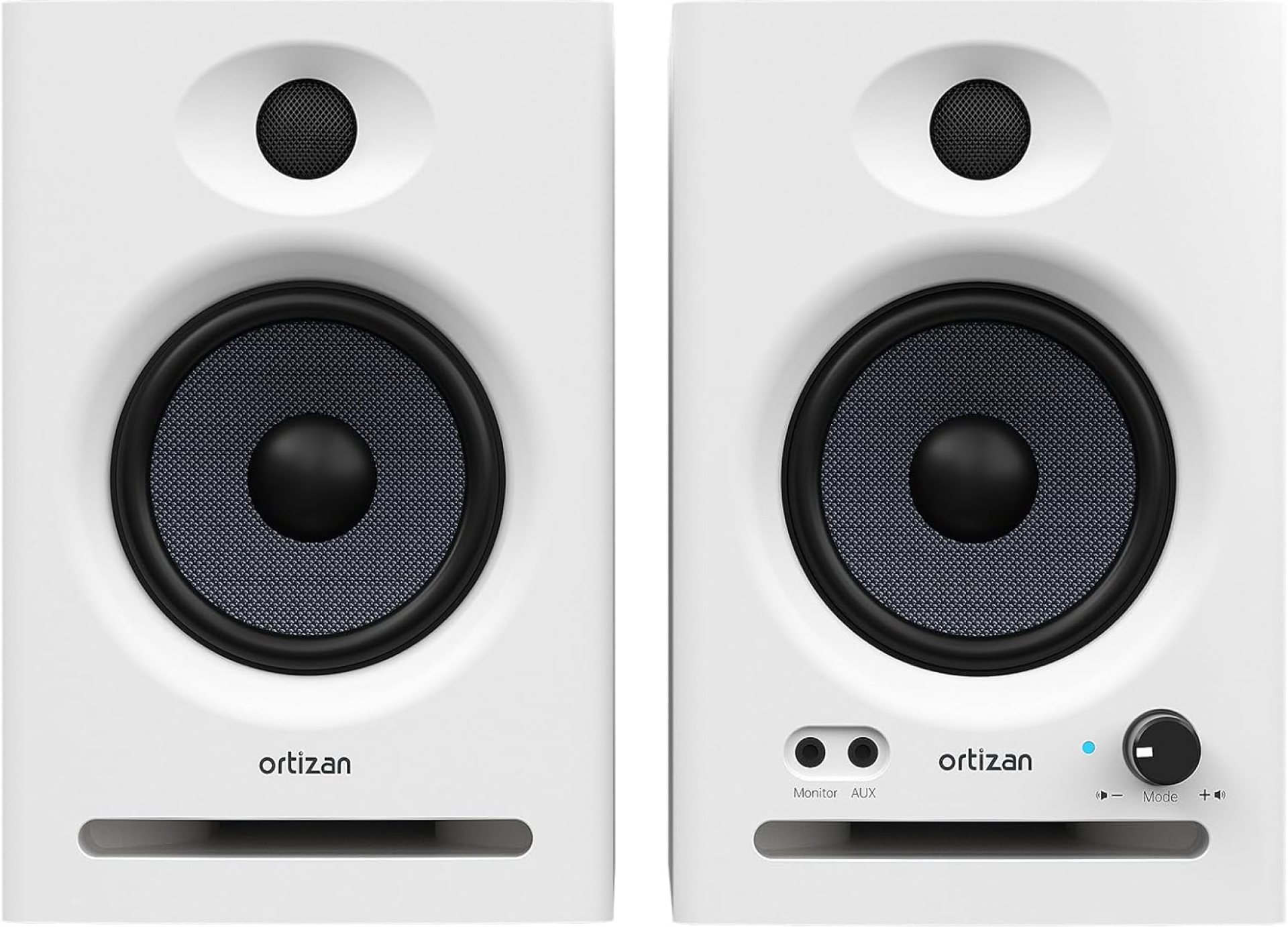 Ortizan C7 Dual-Mode 2.0 Studio Monitors, Active Monitor Speakers for Near Field Music Production, Bluetooth 5.3 Wireless Computer PC Monitor Gaming Bookshelf Speakers(Pair, White) Ortizan C7 Dual-Mode 2.0 Studio Monitors, Active Monitor Speakers for Near Field Music Production, Bluetooth 5.3 Wireless Computer PC Monitor Gaming Bookshelf Speakers(Pair, White)