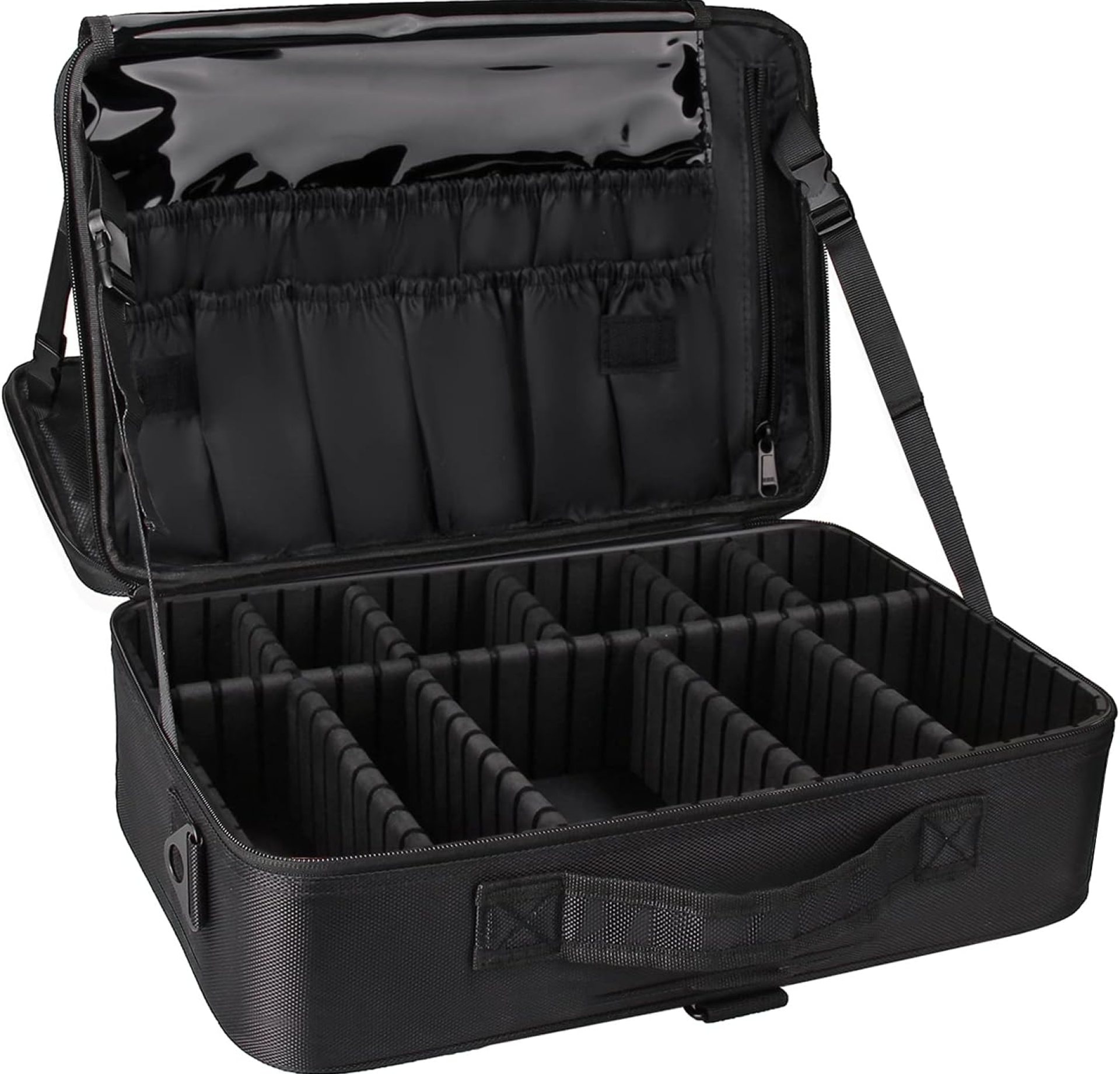 Relavel Travel Makeup Train Case Makeup Cosmetic Case Organizer Portable Artist Storage Bag with Adjustable Dividers for Cosmetics Makeup Brushes Toiletry Jewelry Digital Accessories Relavel Travel Makeup Train Case Makeup Cosmetic Case Organizer Portable Artist Storage Bag with Adjustable Dividers for Cosmetics Makeup Brushes Toiletry Jewelry Digital Accessories