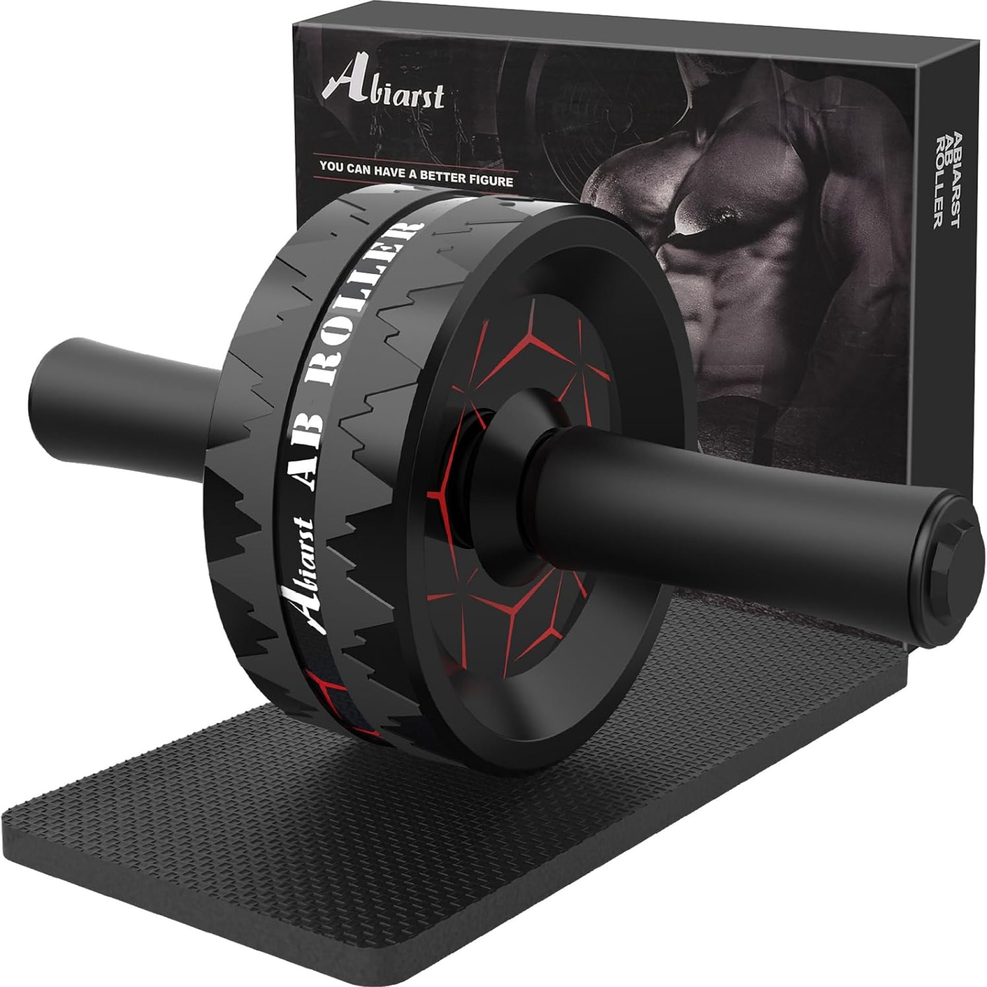 Ab Roller Wheel, Abs Workout Equipment for Abdominal & Core Strength Training, Home Gym Exercise Wheels for Men Women, with Knee Pad Accessories Ab Roller Wheel, Abs Workout Equipment for Abdominal & Core Strength Training, Home Gym Exercise Wheels for Men Women, with Knee Pad Accessories