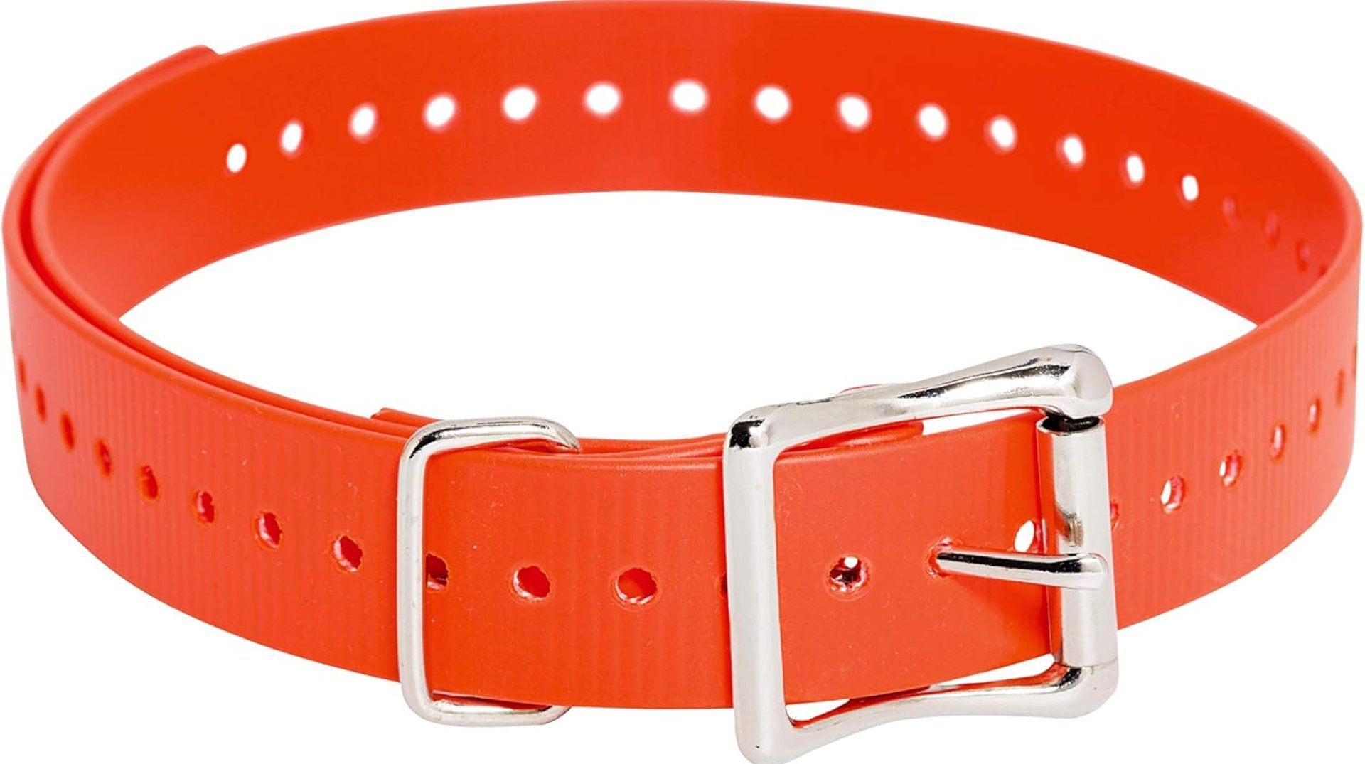 SportDOG Brand 1 Inch Collar Straps – Waterproof and Rustproof – Tightly Spaced Holes for Proper Fit – Orange SportDOG Brand 1 Inch Collar Straps – Waterproof and Rustproof – Tightly Spaced Holes for Proper Fit – Orange