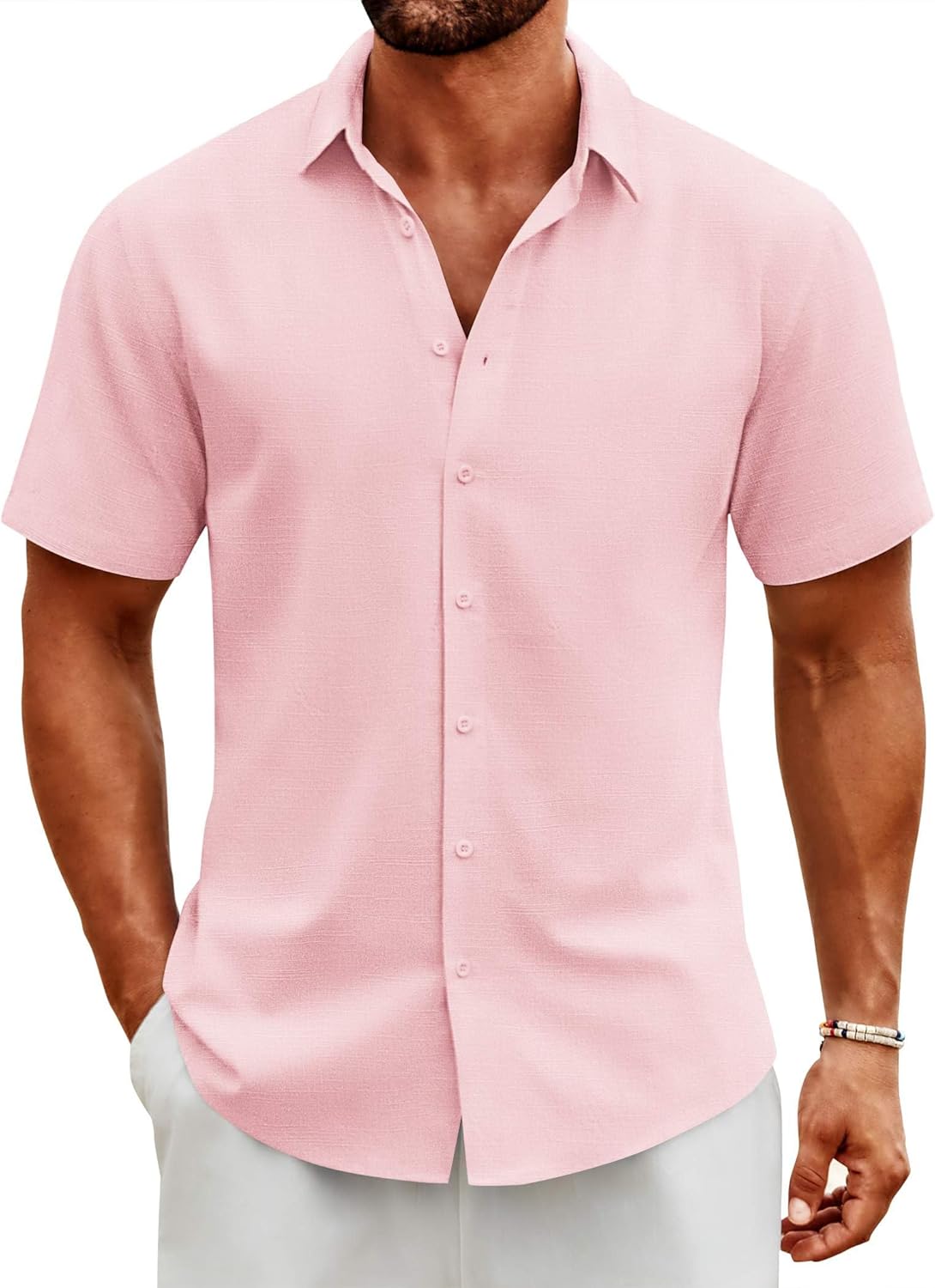 COOFANDY Men’s Button Down Shirts Short Sleeve Casual Cotton Shirts Summer Beach Wedding Shirts COOFANDY Men’s Button Down Shirts Short Sleeve Casual Cotton Shirts Summer Beach Wedding Shirts