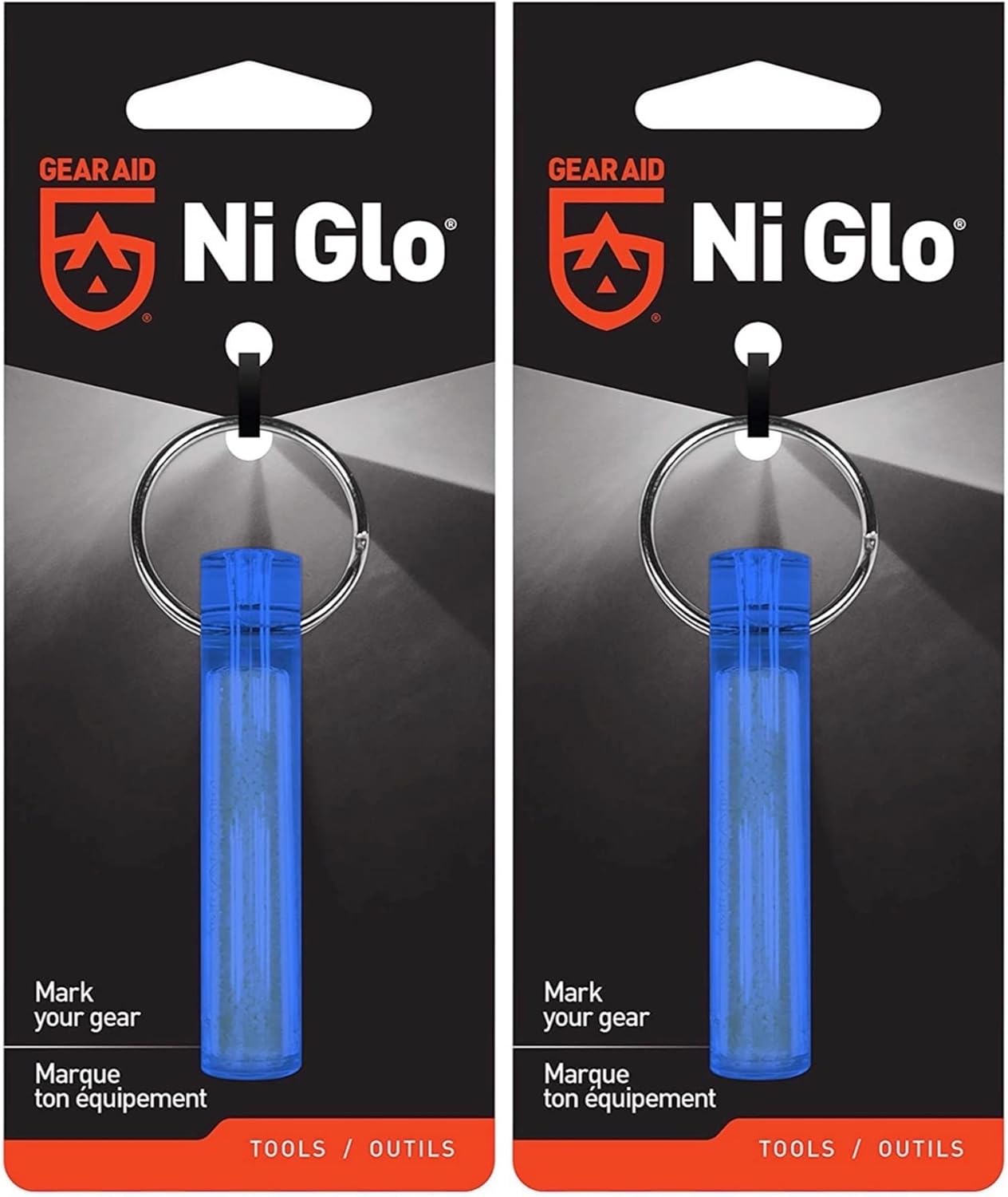 GEAR AID Ni Glo, 2” Glowing Keychain for Camping, Scuba and Night Fishing GEAR AID Ni Glo, 2” Glowing Keychain for Camping, Scuba and Night Fishing