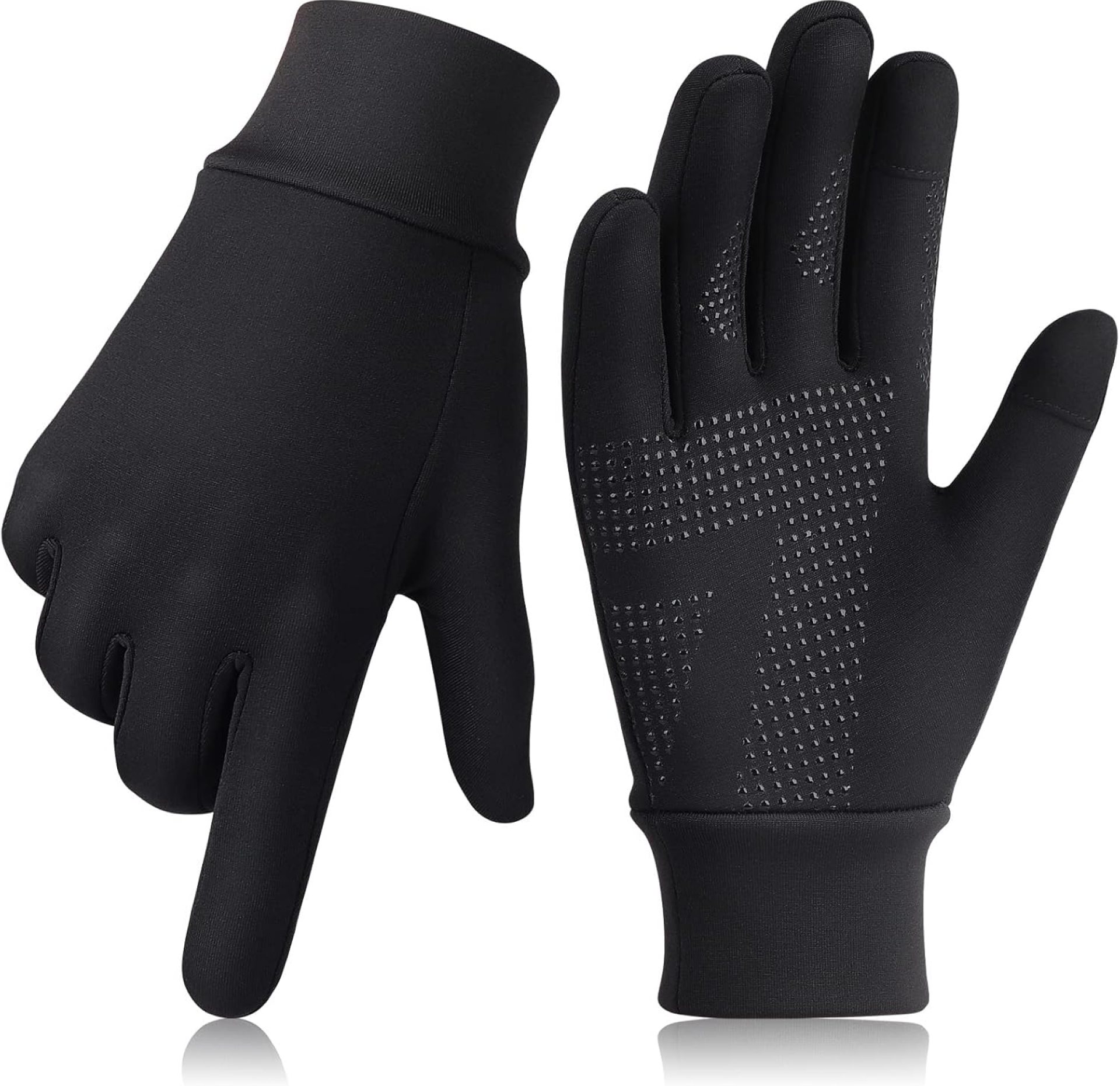 Running Gloves Touchscreen Anti-Slip Gloves Lightweight Fleece Sports Gloves Warm Windproof Winter Glove Liner for Men and Women Outdoor Running Gloves Touchscreen Anti-Slip Gloves Lightweight Fleece Sports Gloves Warm Windproof Winter Glove Liner for Men and Women Outdoor