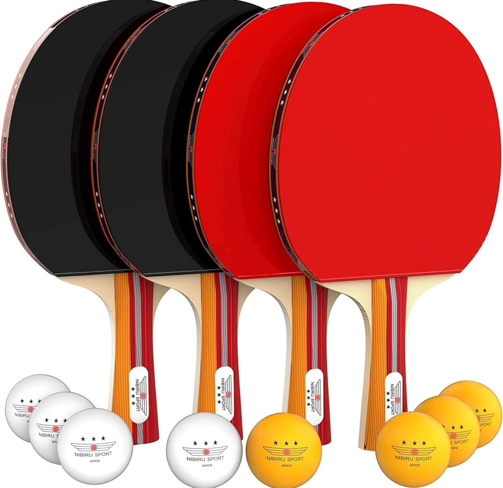NIBIRU SPORT Ping Pong Paddle Sets – Professional Table Tennis Paddles, Balls, Storage Case – Table Tennis Rackets & Game Accessories NIBIRU SPORT Ping Pong Paddle Sets – Professional Table Tennis Paddles, Balls, Storage Case – Table Tennis Rackets & Game Accessories