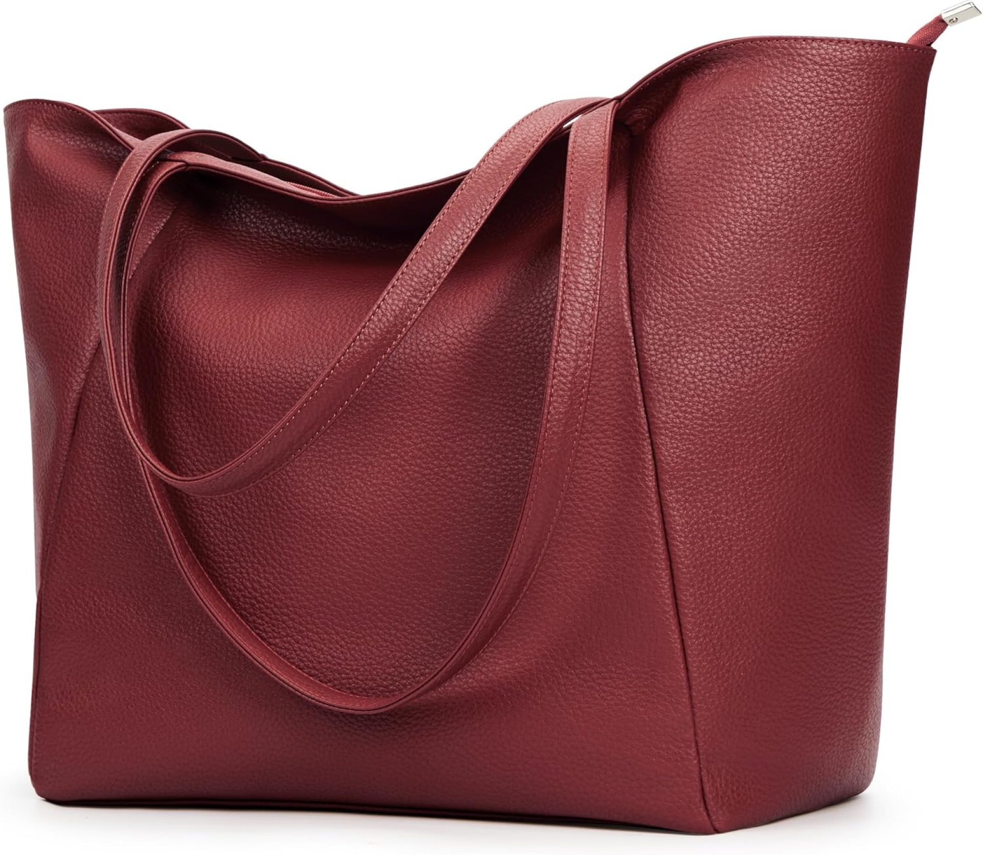 KALIDI Large Tote Bag Vegan Leather Casual Zipper Work Bag Weekender Hobo for Women 23L Oversize Shoulder Travel Purse KALIDI Large Tote Bag Vegan Leather Casual Zipper Work Bag Weekender Hobo for Women 23L Oversize Shoulder Travel Purse