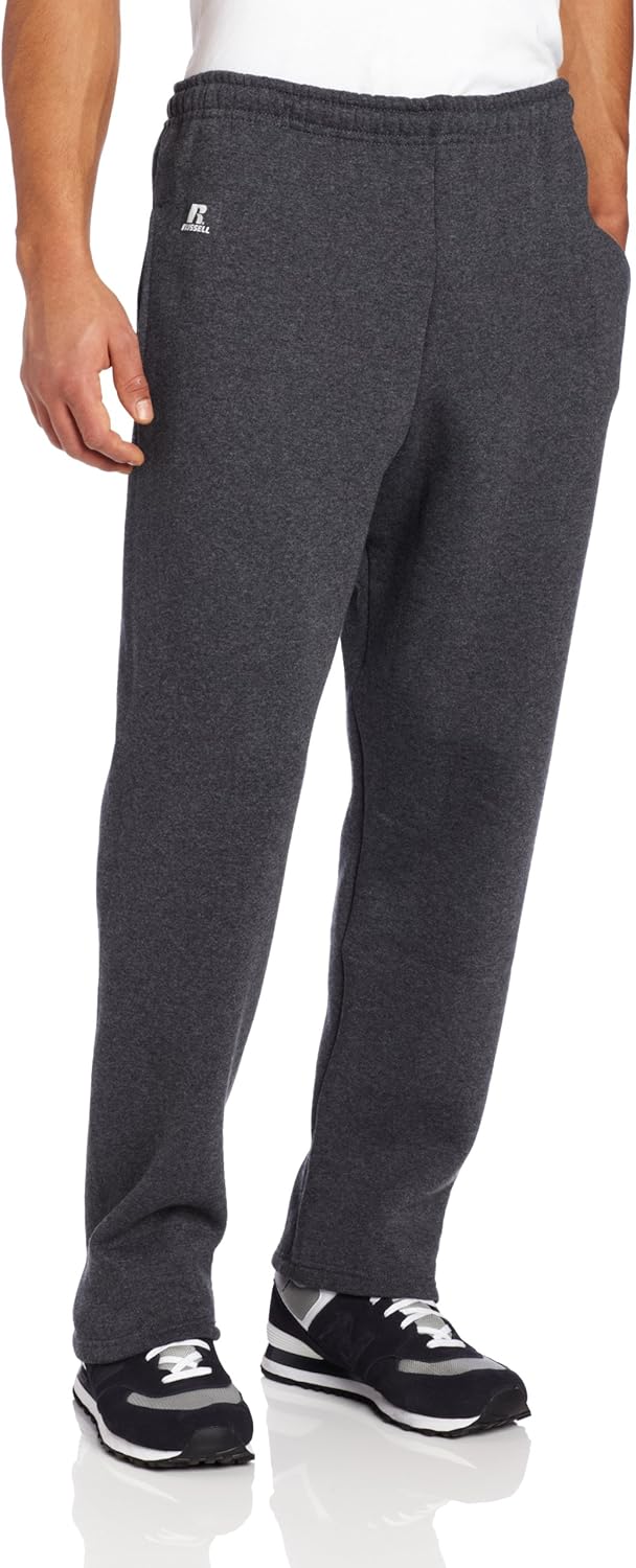 Russell Athletic Men’s Dri Power Fleece Open Bottom Sweatpants with Pockets, Relaxed Fit, Moisture Wicking Russell Athletic Men’s Dri Power Fleece Open Bottom Sweatpants with Pockets, Relaxed Fit, Moisture Wicking