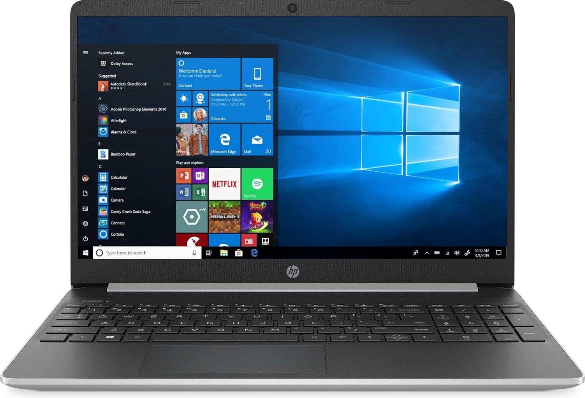 HP New 15.6″ HD Touchscreen Laptop Intel Core i3-1005G1 8GB DDR4 RAM 128GB SSD HDMI Bluetooth 802.11/b/g/n/ac Windows 10 15-dy1731ms Silver HP New 15.6″ HD Touchscreen Laptop Intel Core i3-1005G1 8GB DDR4 RAM 128GB SSD HDMI Bluetooth 802.11/b/g/n/ac Windows 10 15-dy1731ms Silver