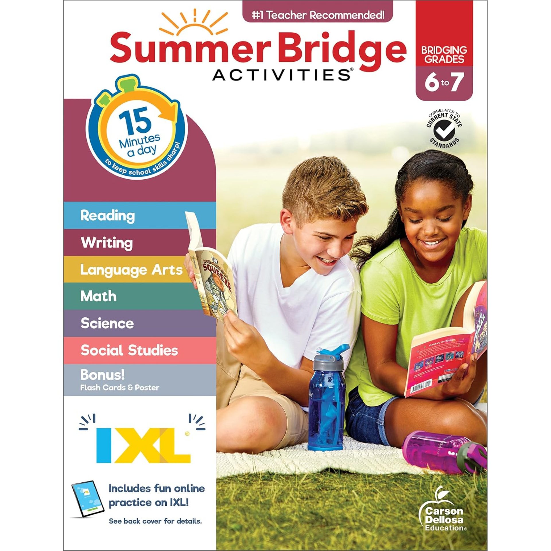 Summer Bridge Activities 6th Grade Workbook to 7th Grade Workbooks All Subjects, Math, Language Arts, Science, Social Studies, Fitness, 7th Grade Workbook All Subjects With Flash Cards, eBooks & More Summer Bridge Activities 6th Grade Workbook to 7th Grade Workbooks All Subjects, Math, Language Arts, Science, Social Studies, Fitness, 7th Grade Workbook All Subjects With Flash Cards, eBooks & More