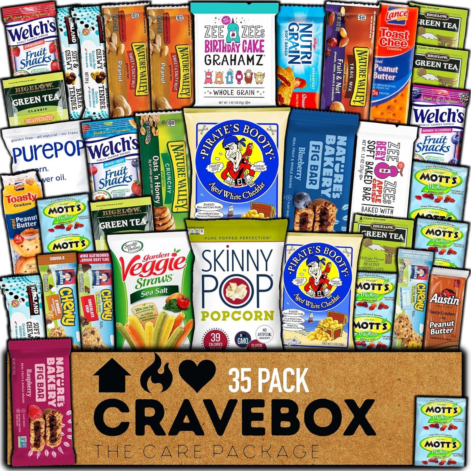 CRAVEBOX Healthy Snack Box (35 Count) Easter Variety Pack Care Package Gift Basket Kid Men Women Adult Nuts Health Nutrition Assortment College Back to School CRAVEBOX Healthy Snack Box (35 Count) Easter Variety Pack Care Package Gift Basket Kid Men Women Adult Nuts Health Nutrition Assortment College Back to School