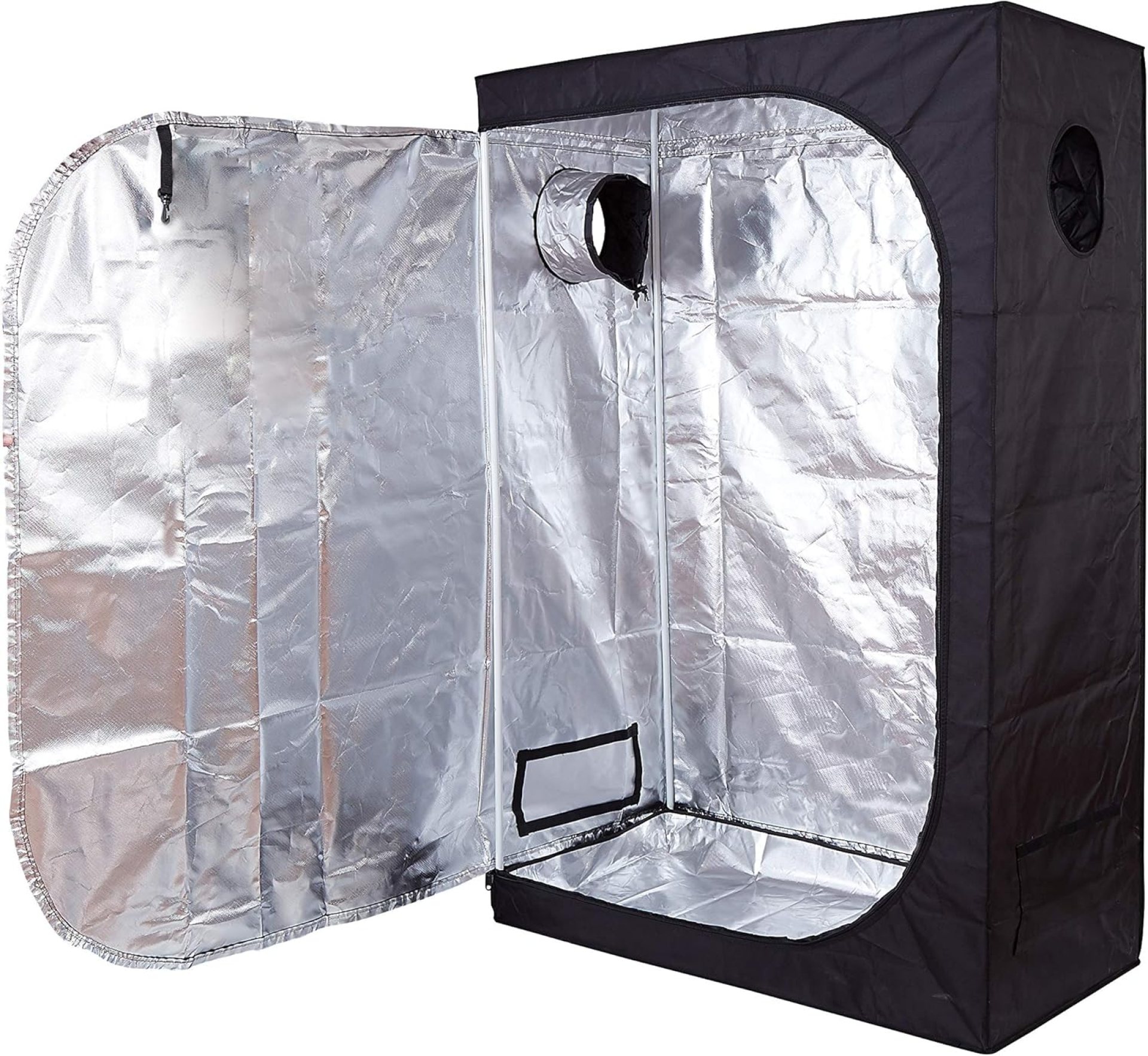 GreenHouser 36”x20”x63” High Reflective Grow Tent Indoor Grow Room for Planting Fruit Flower Veg with Removable Water-Proof Floor Tray GreenHouser 36”x20”x63” High Reflective Grow Tent Indoor Grow Room for Planting Fruit Flower Veg with Removable Water-Proof Floor Tray